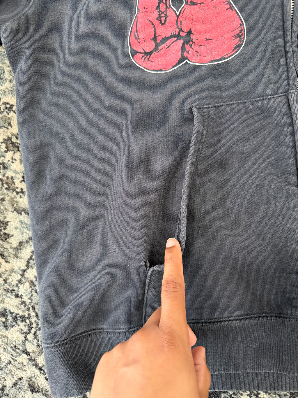 Gallery Dept . Boxing Merch Hoodie Xl U