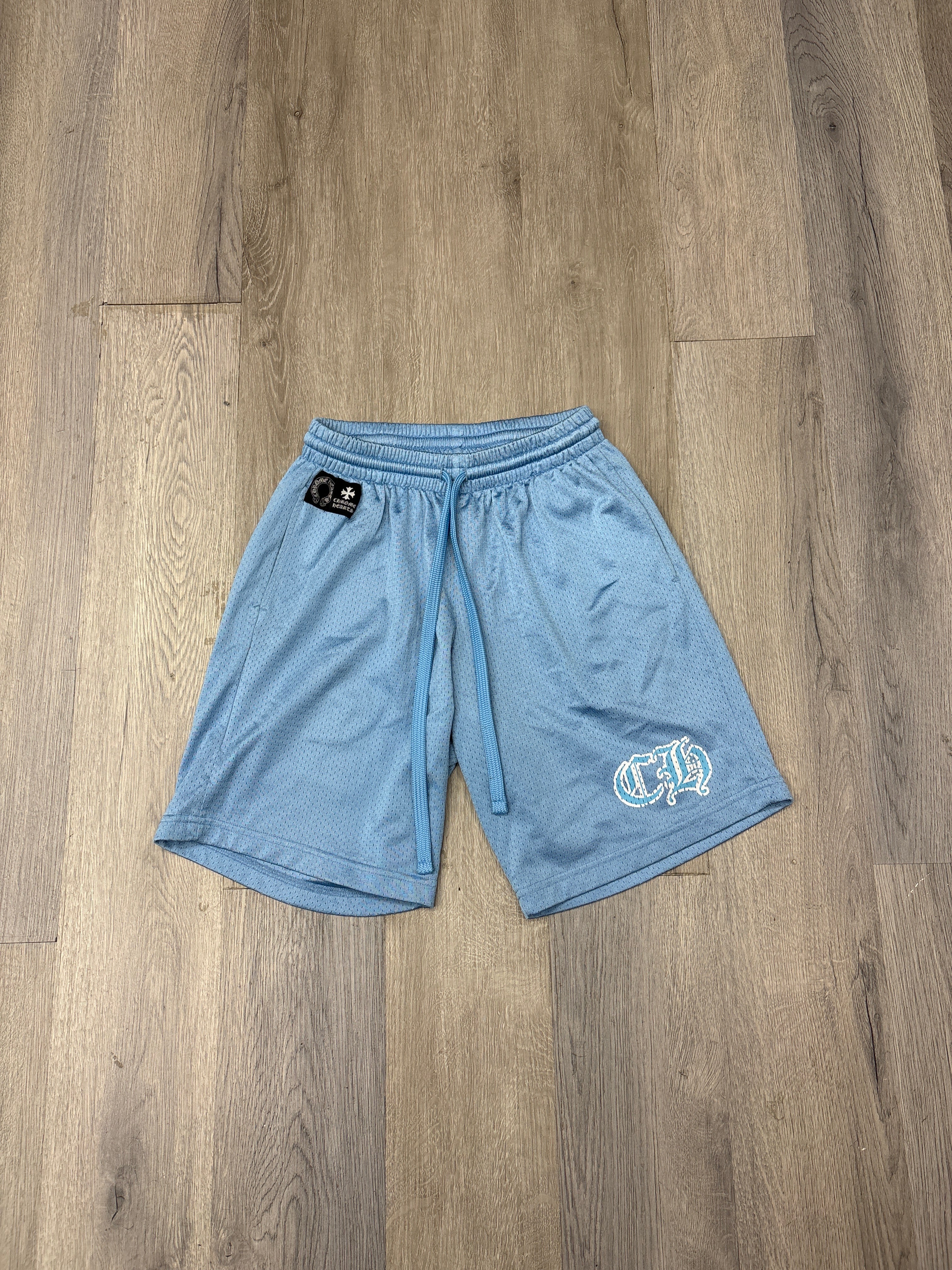 CHROME HEARTS mesh shorts baby blue S U