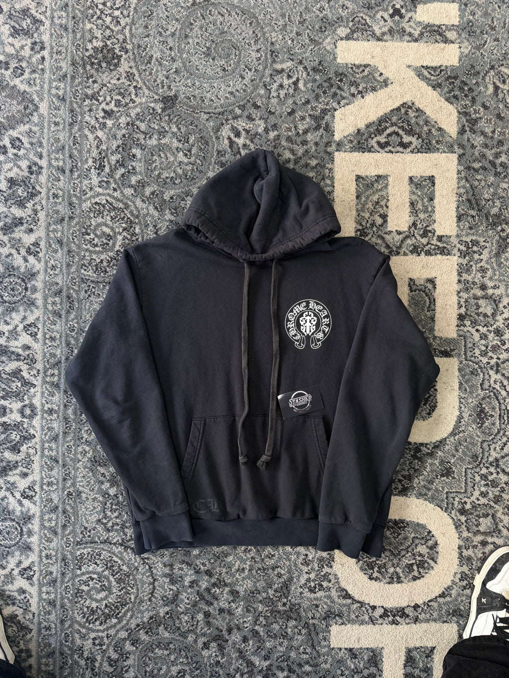 CHROME HEARTS usa horseshoe logo hoodie black M U