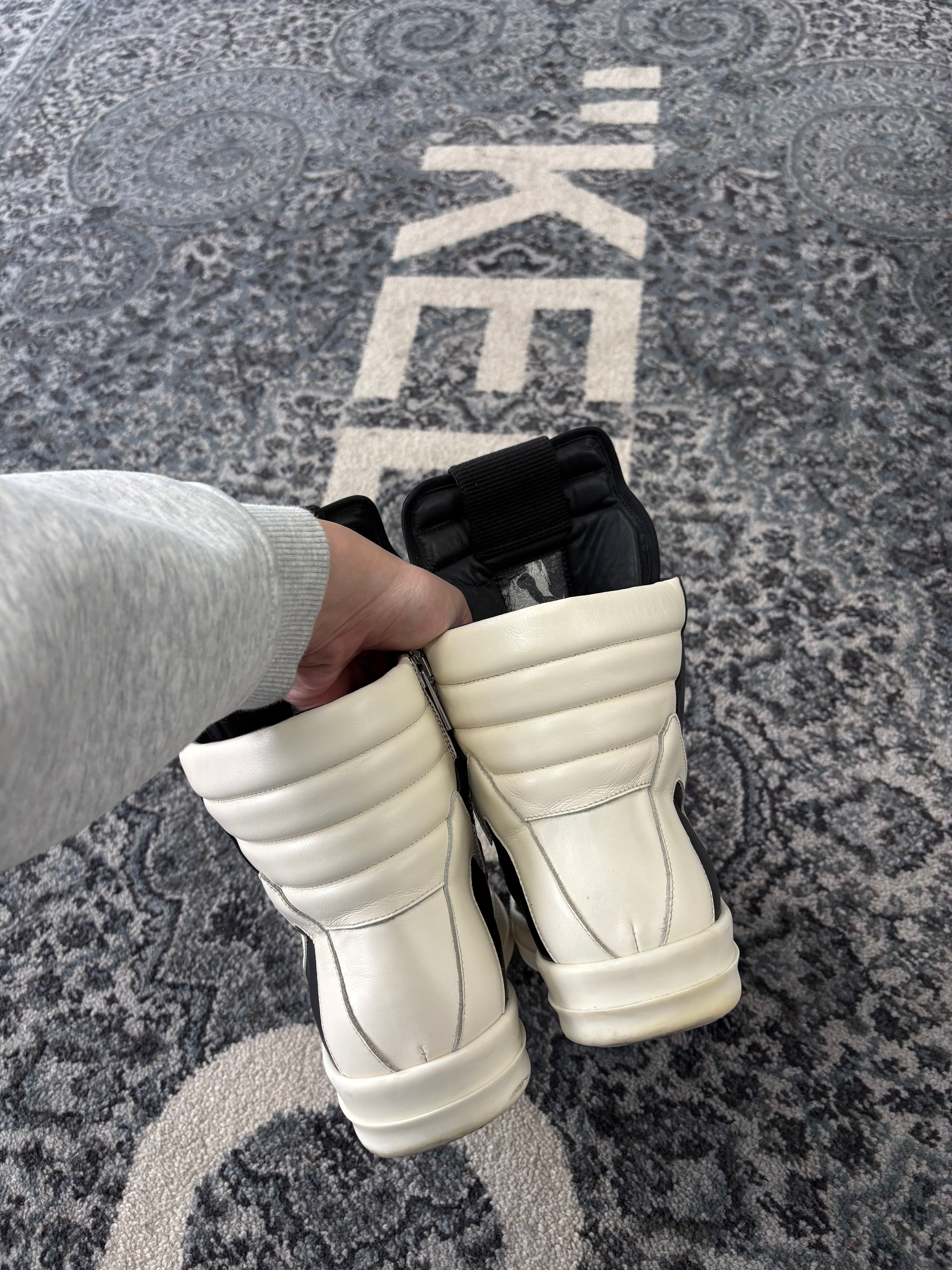 RICK OWENS geobasket hightops black 42 (9M) NB U