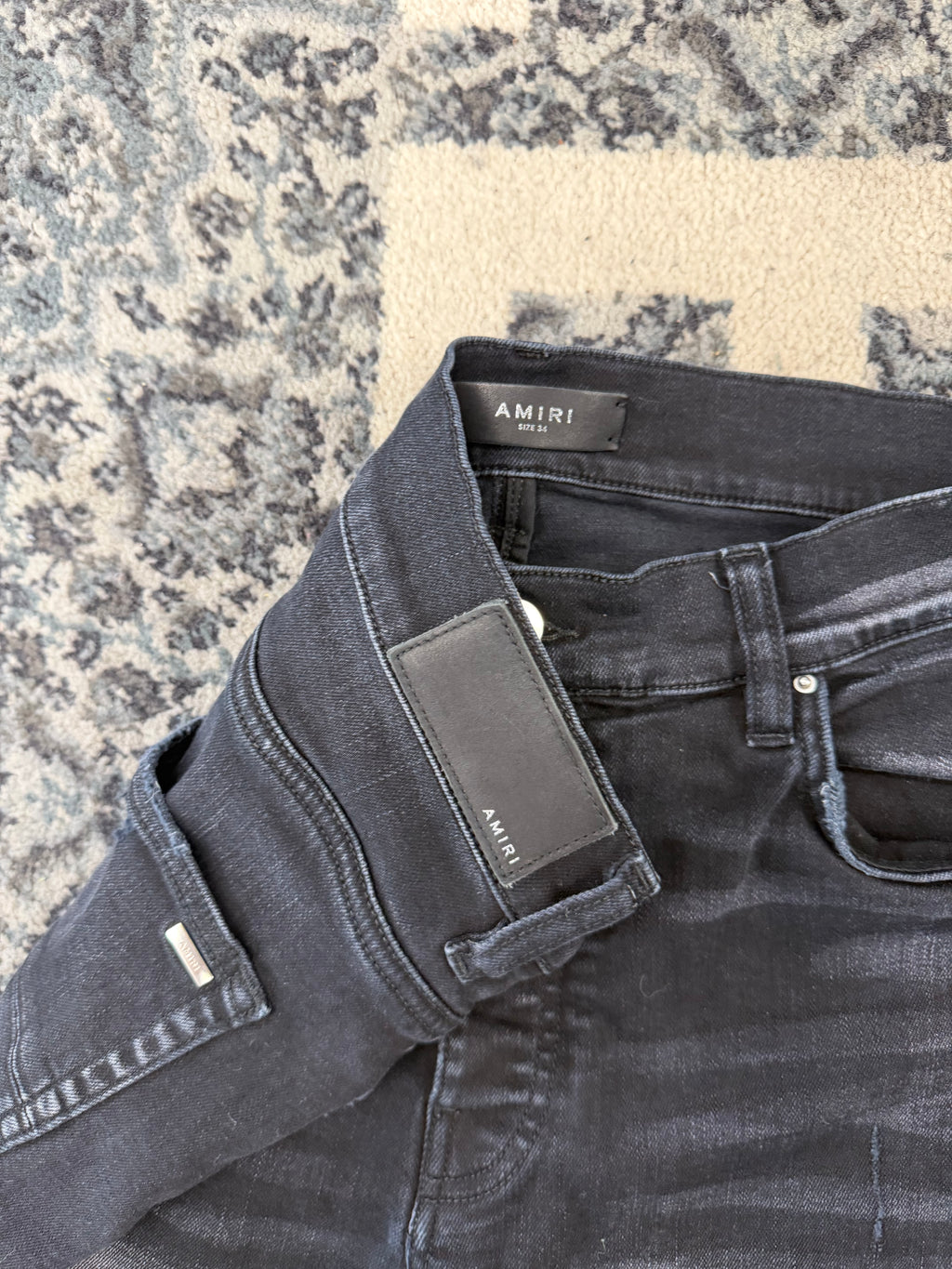 AMIRI red patch mx1 jeans black 34 U