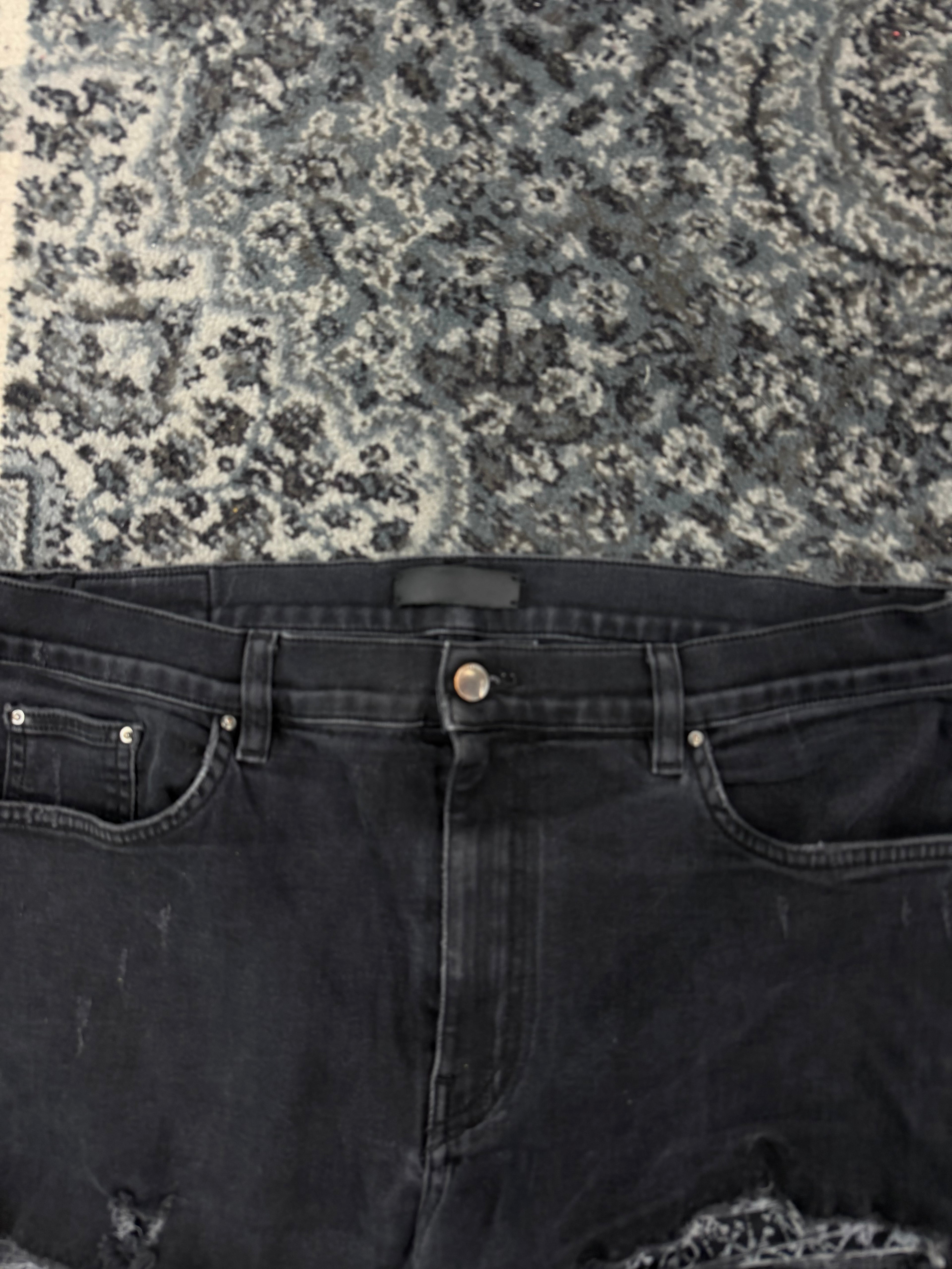 AMIRI checkerboard vintage patch jeans black 38 U
