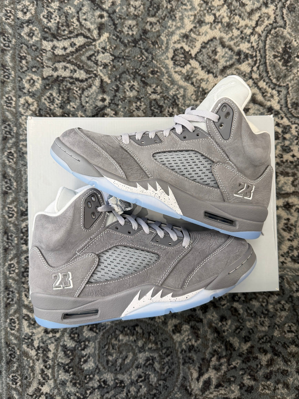 JORDAN 5 "wolf grey" 9M OG ALL DS