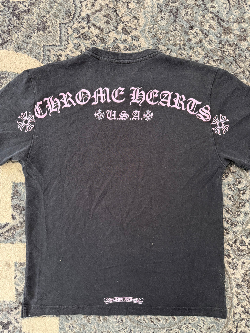 CHROME HEARTS matty boy tee black/pink M (Fits Small) U