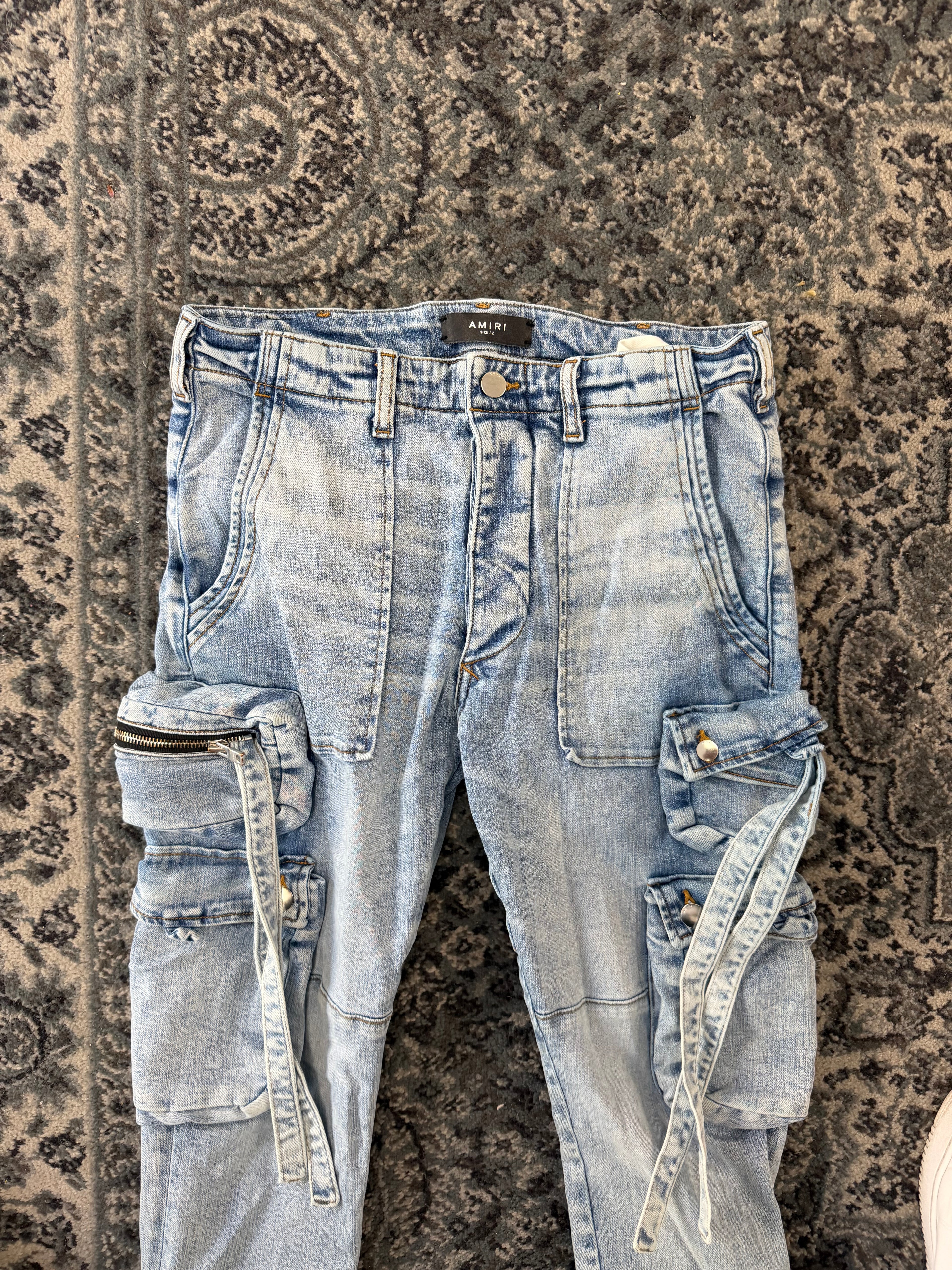 AMIRI technical cargo jeans indigo 32 U