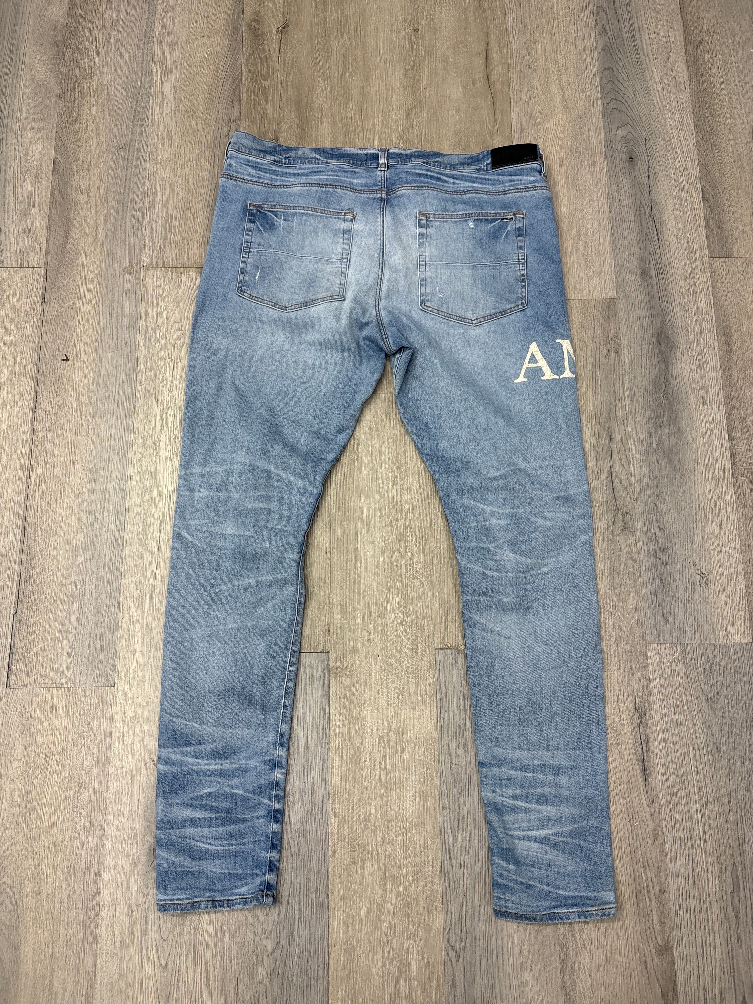MA crystal patch jeans indigo 40 U