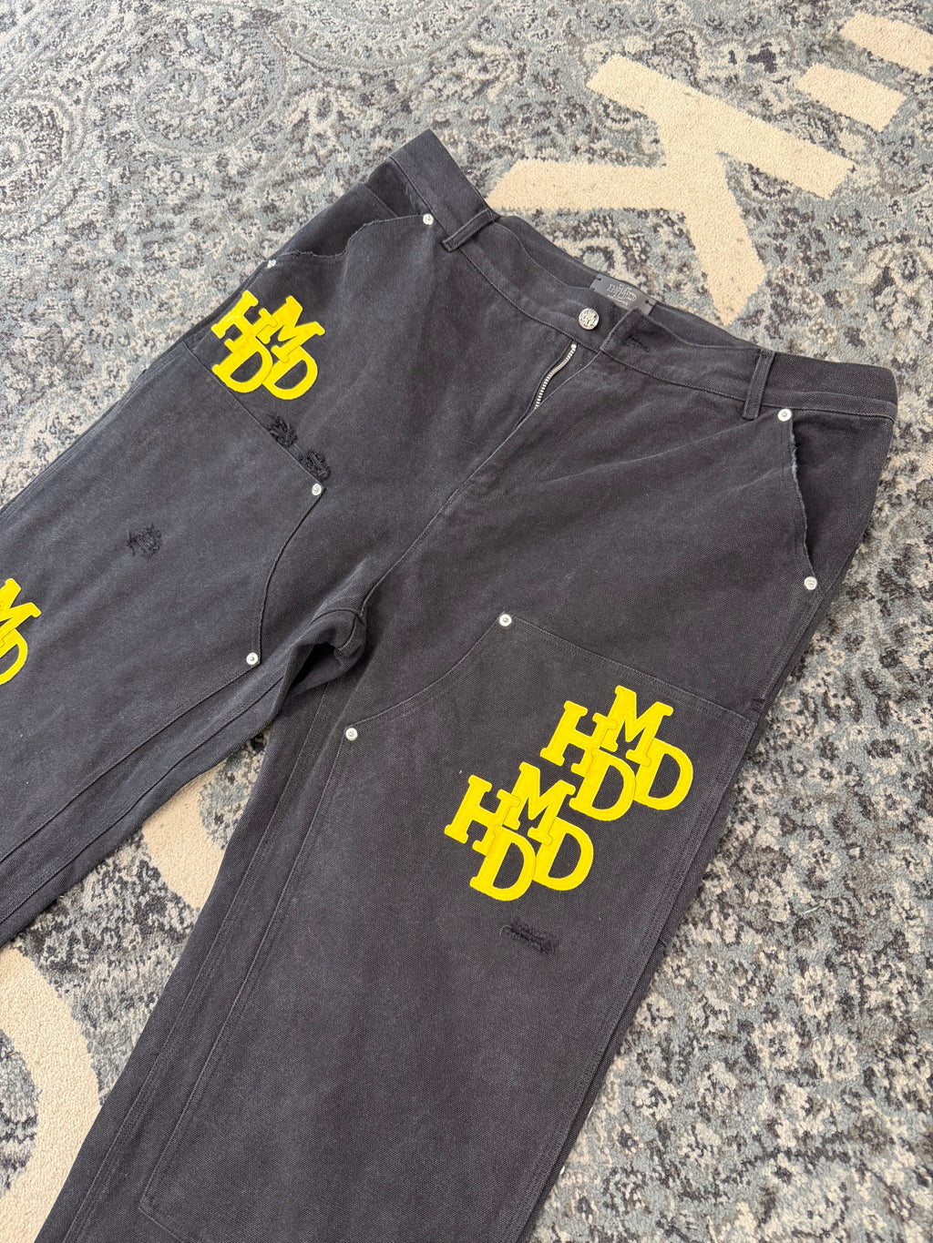 HMDD carpenter jeans black/yellow XXL (40W) U