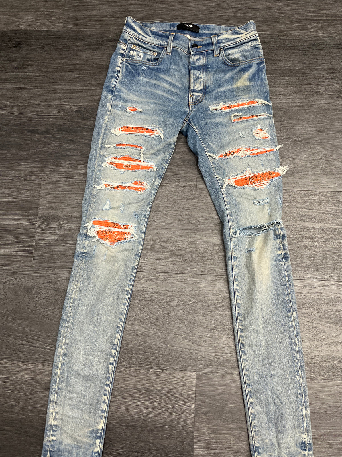 Amiri Orange bandana thrasher Size 29 U