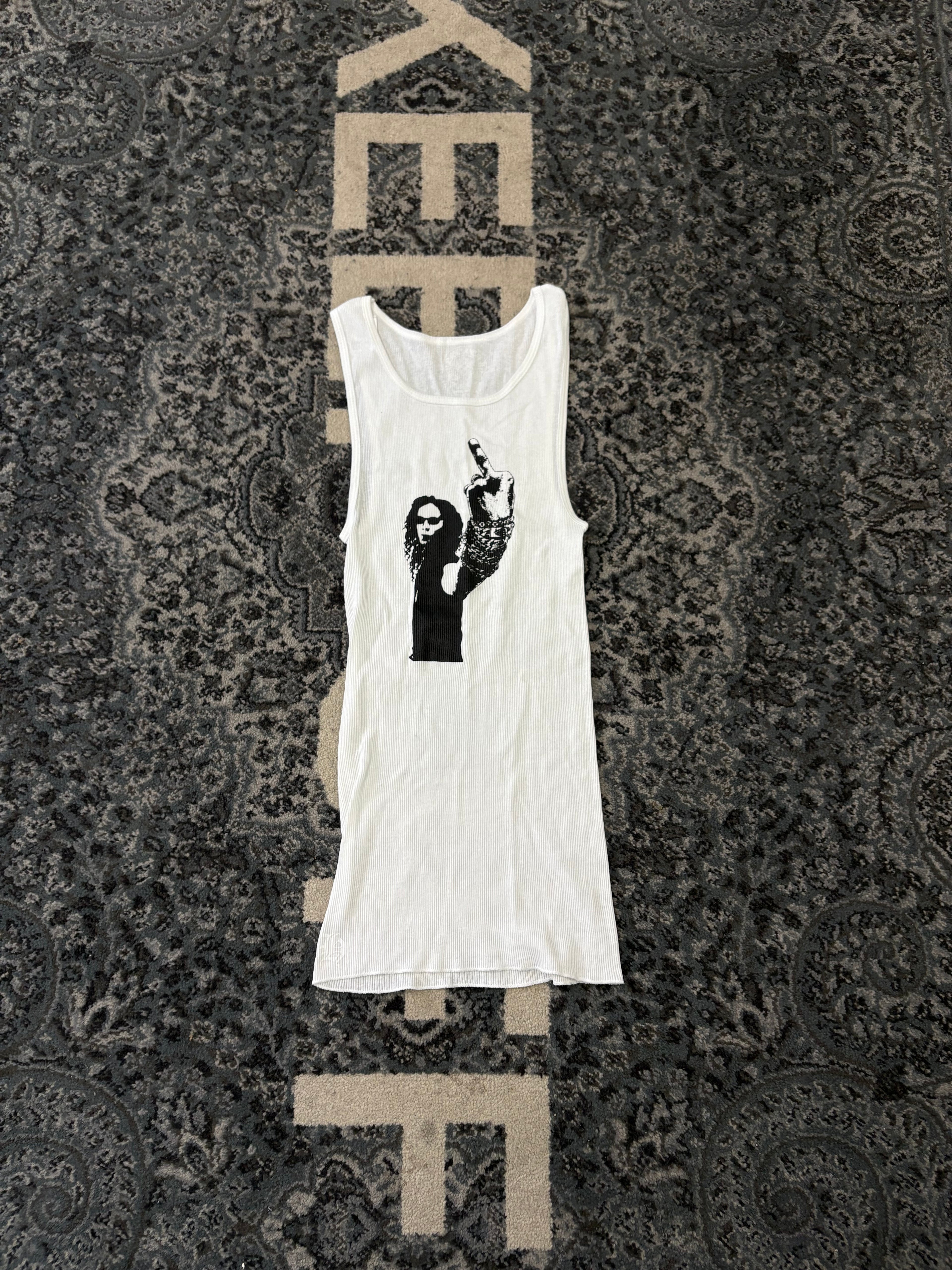 CHROME HEARTS stark middle finger tanktop dress L DS
