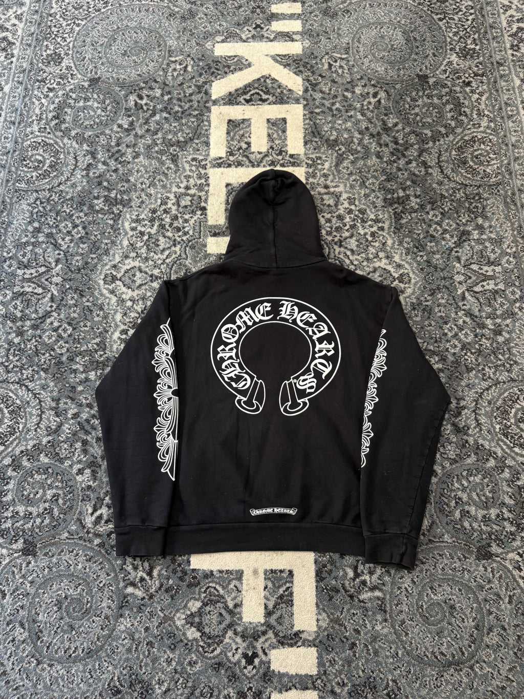 Chrome Hearts Floral Horseshoe Hoodie Size M U
