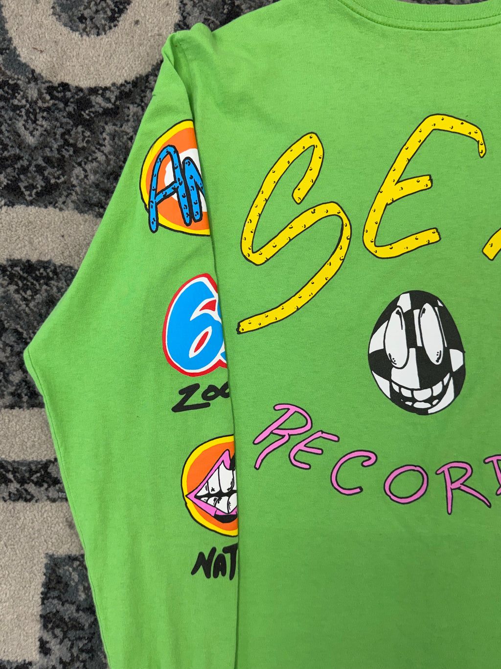 CHROME HEARTS matty boy sex records longsleeve green M U