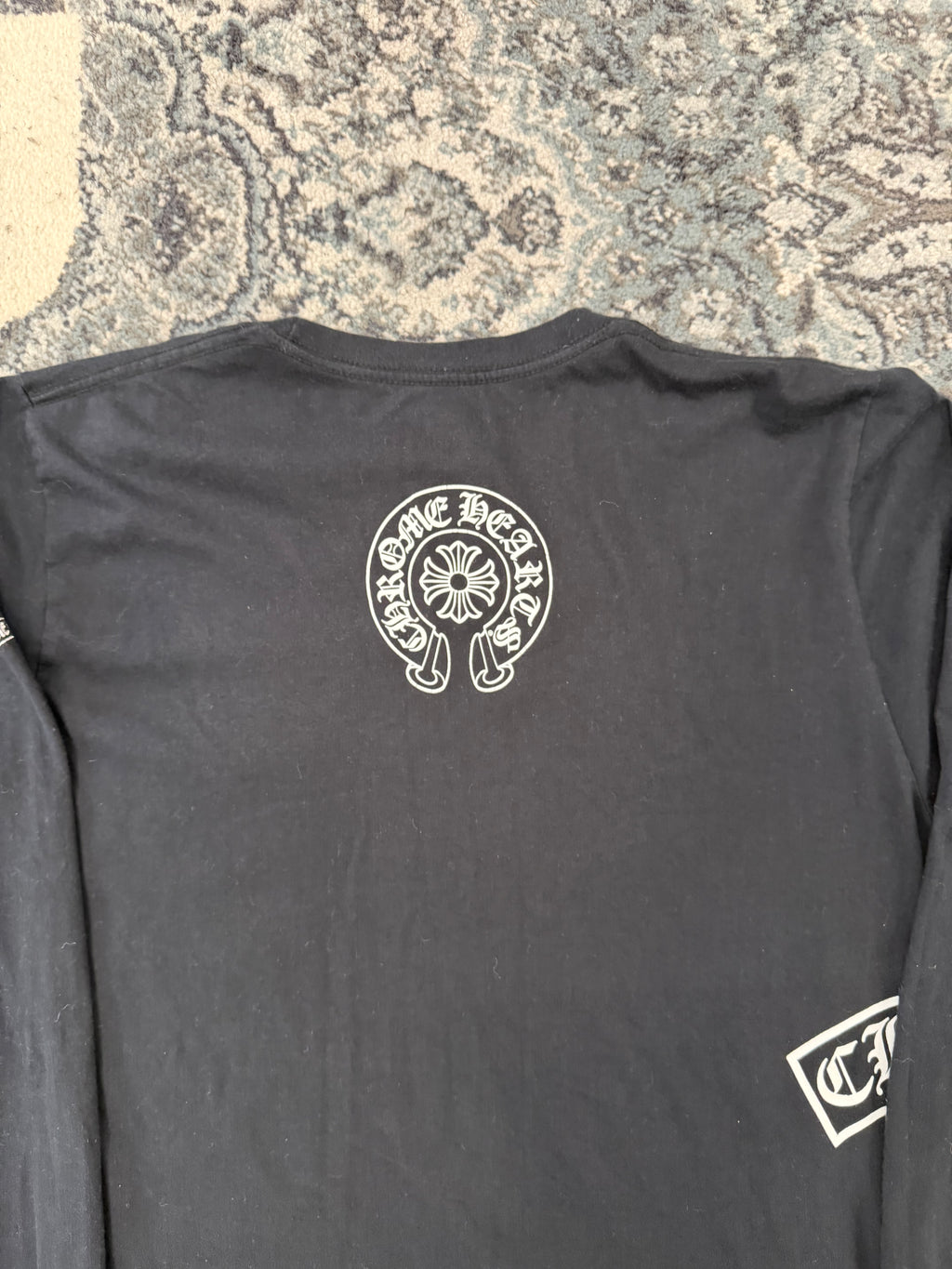 CHROME HEARTS t bar horseshoe L/S black M U