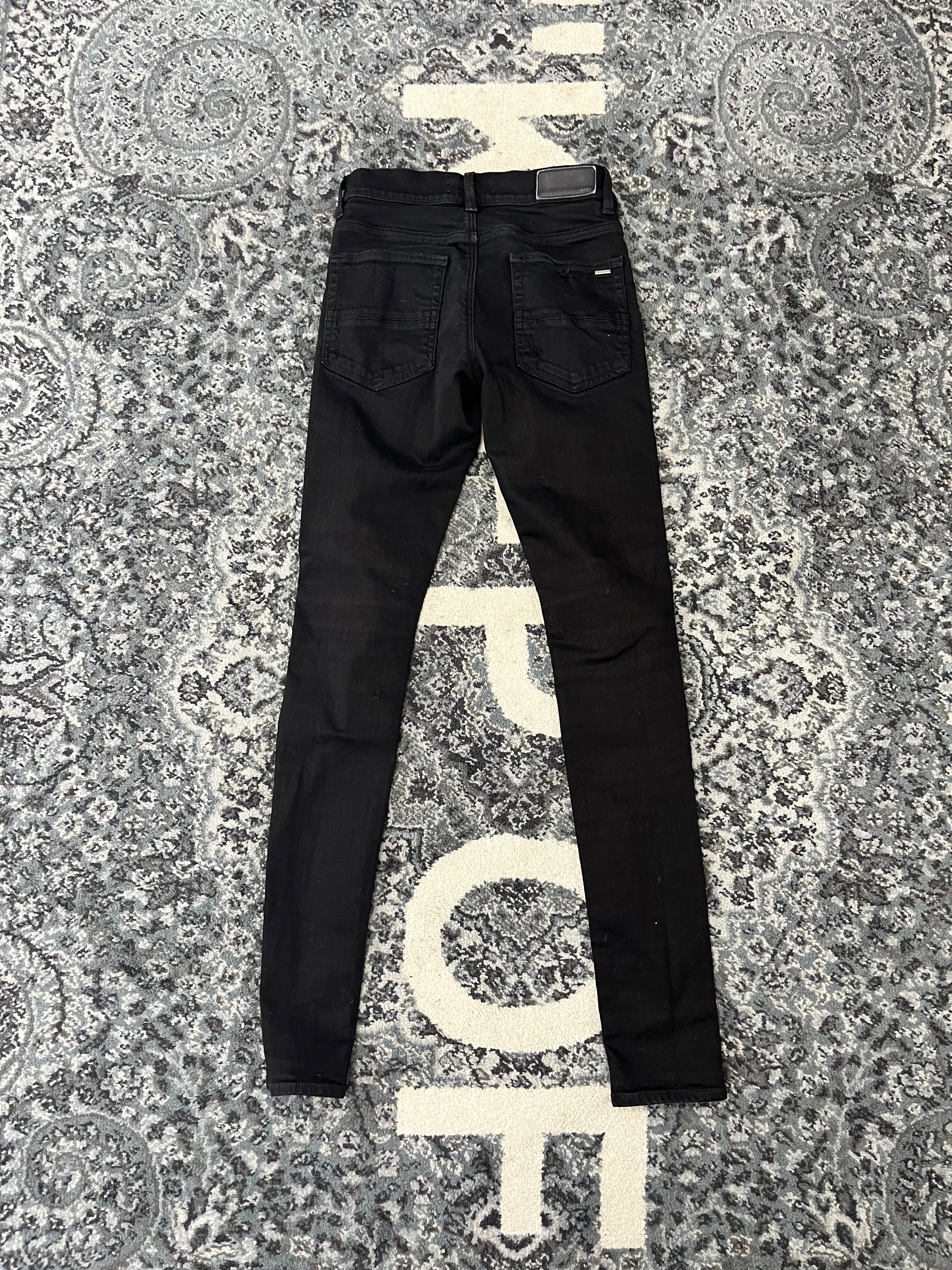 AMIRI black plack patch mx1 jeans black 29 U