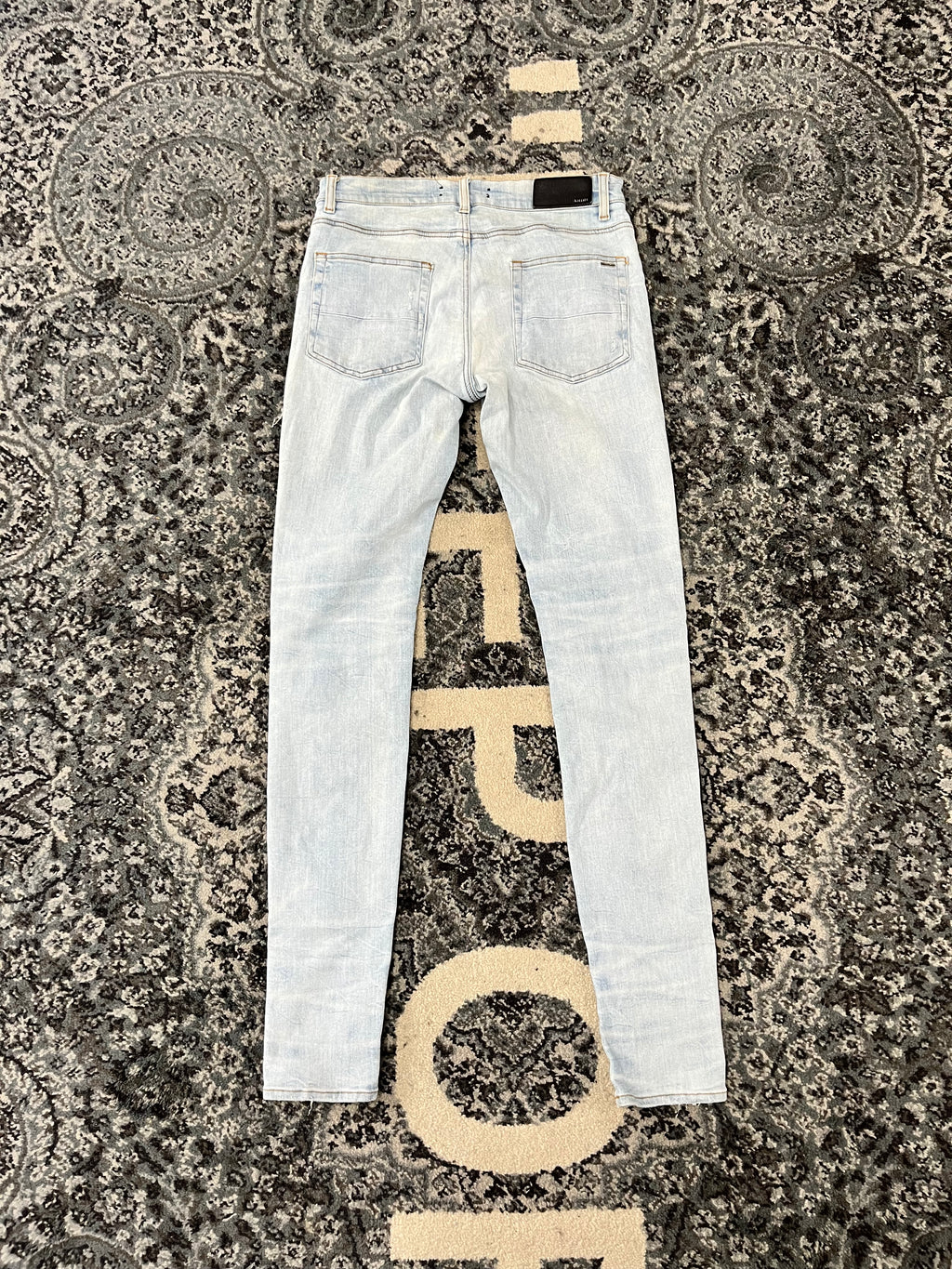 Amiri MX1 white patch blue jeans sz 31 U