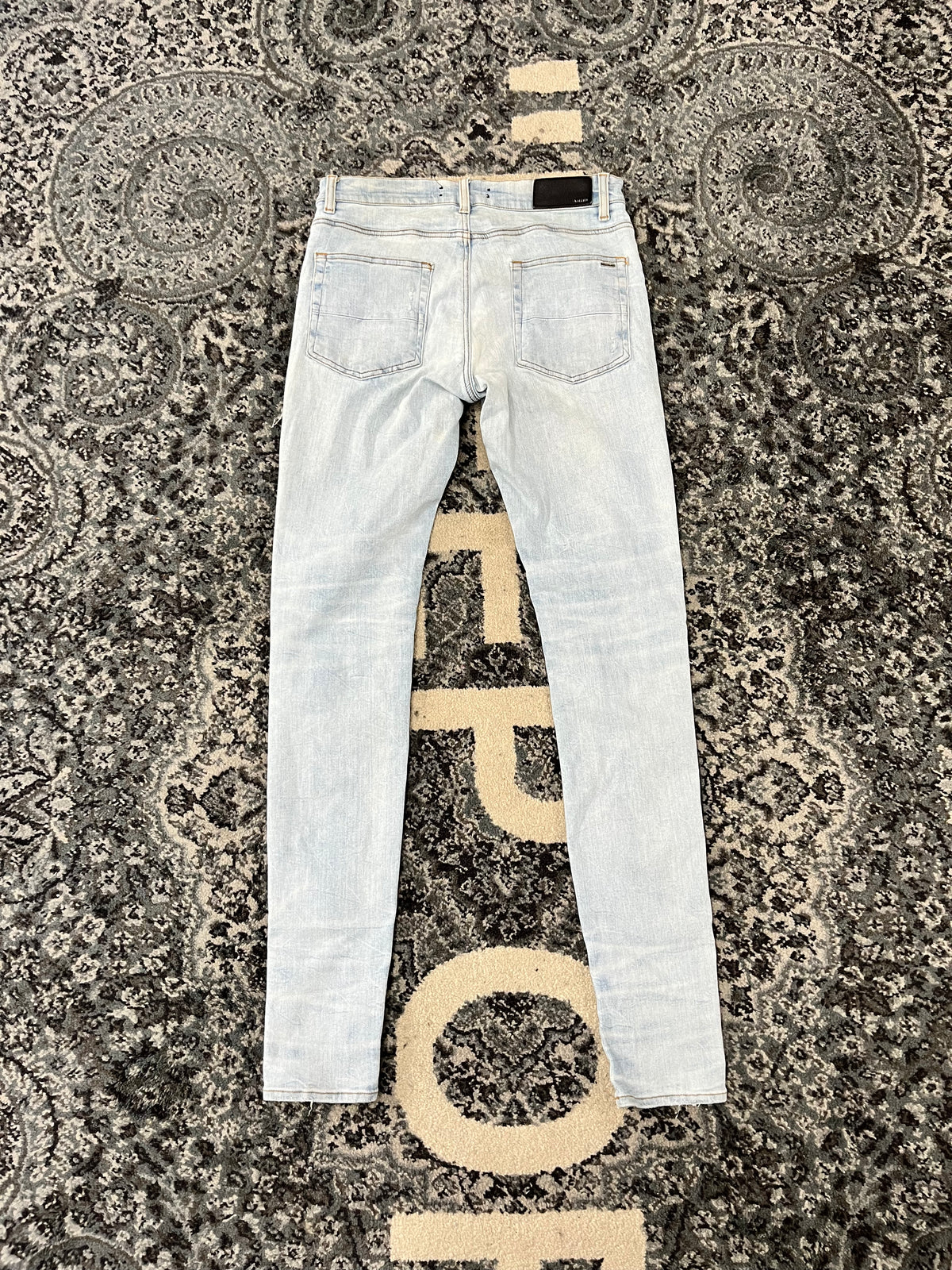Amiri MX1 white patch blue jeans sz 31 U