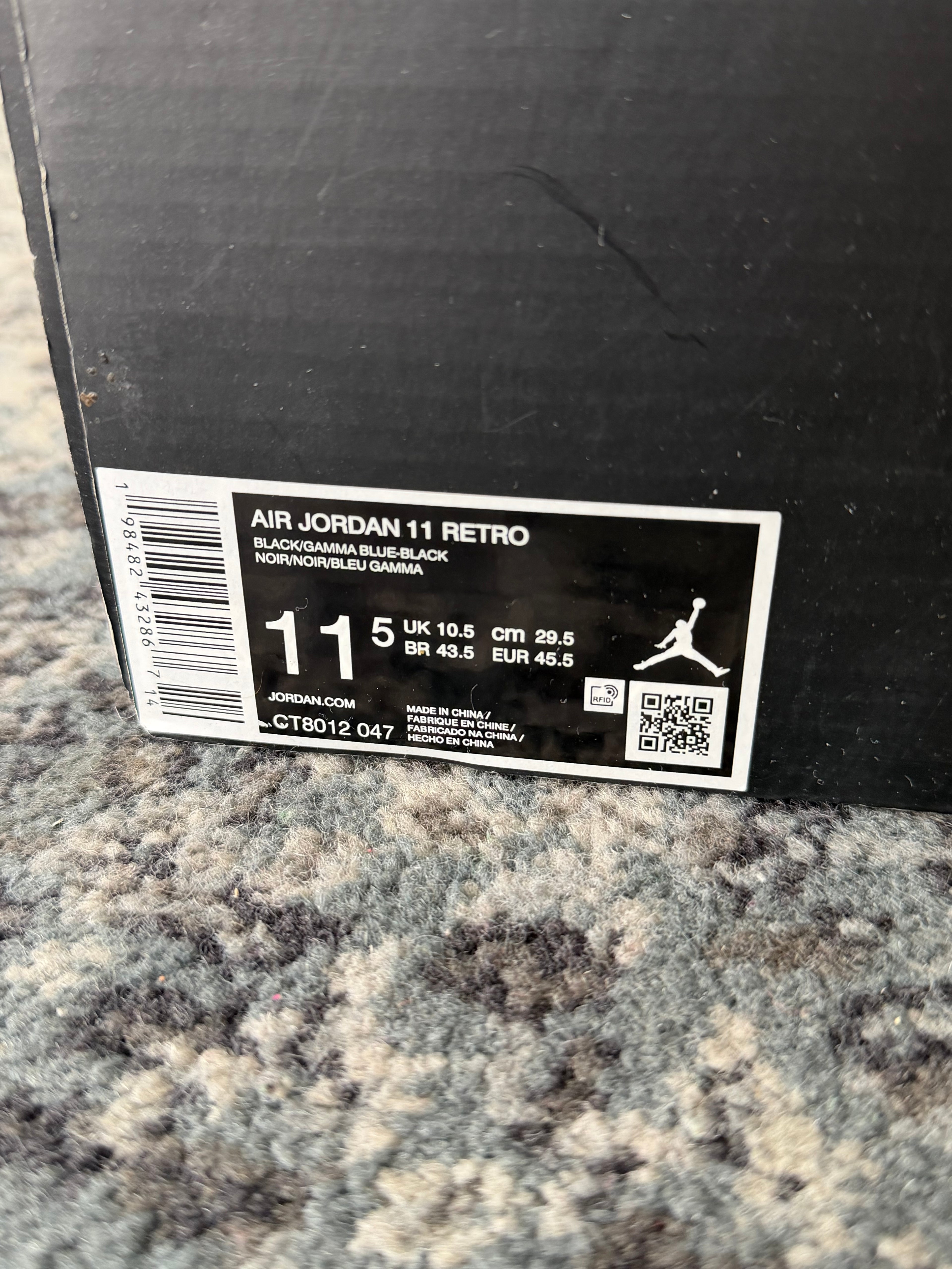 JORDAN 11 "gamma" 11.5 OG ALL DS