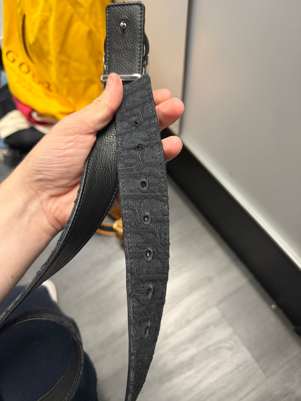 DIOR two-tone cd logo belt 40-44W U