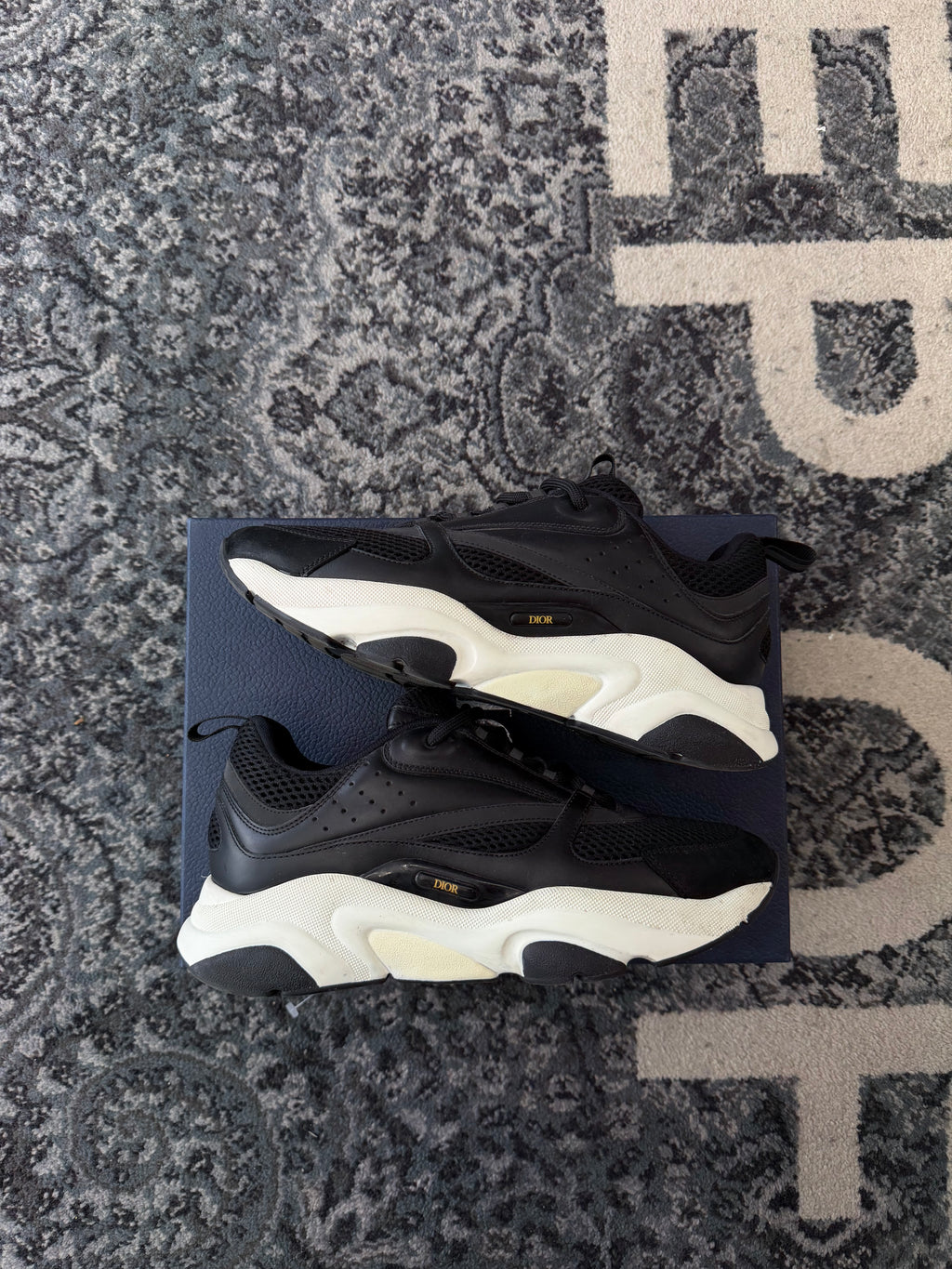 DIOR B22 runners black/white 43 (10M) OG ALL U