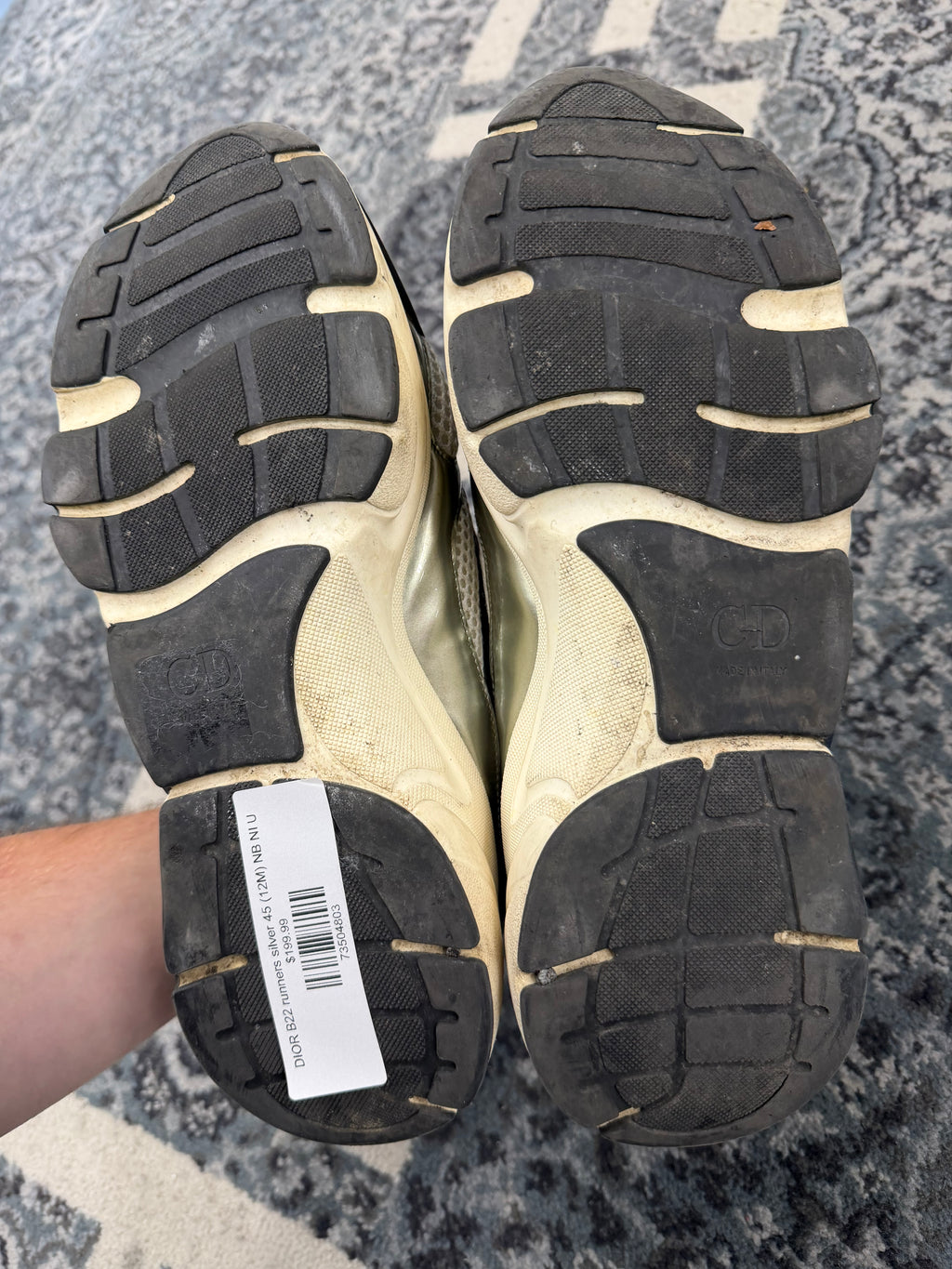 DIOR B22 runners silver 45 (12M) NB NI U