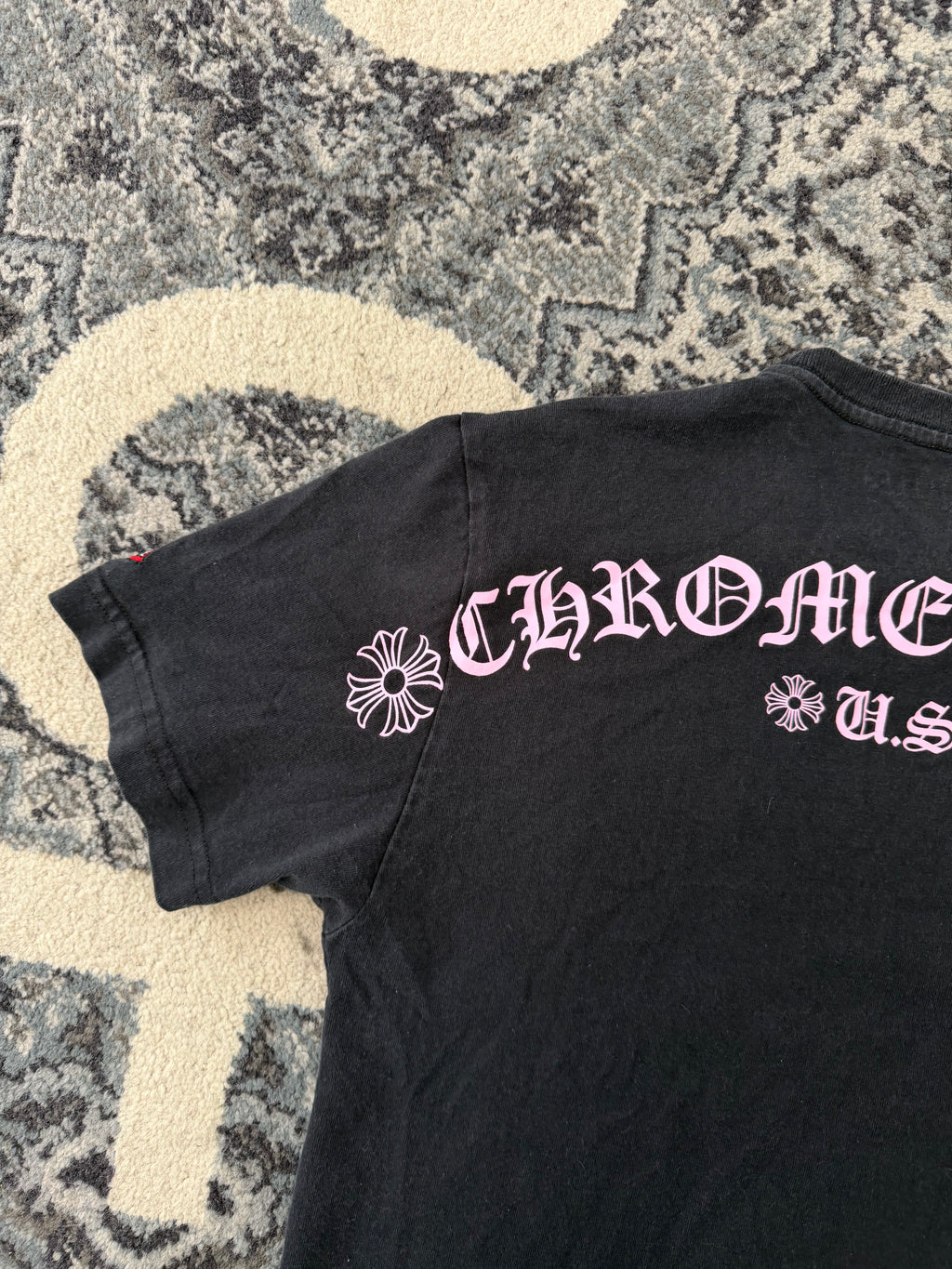 CHROME HEARTS matty boy tee black/pink M (Fits Small) U