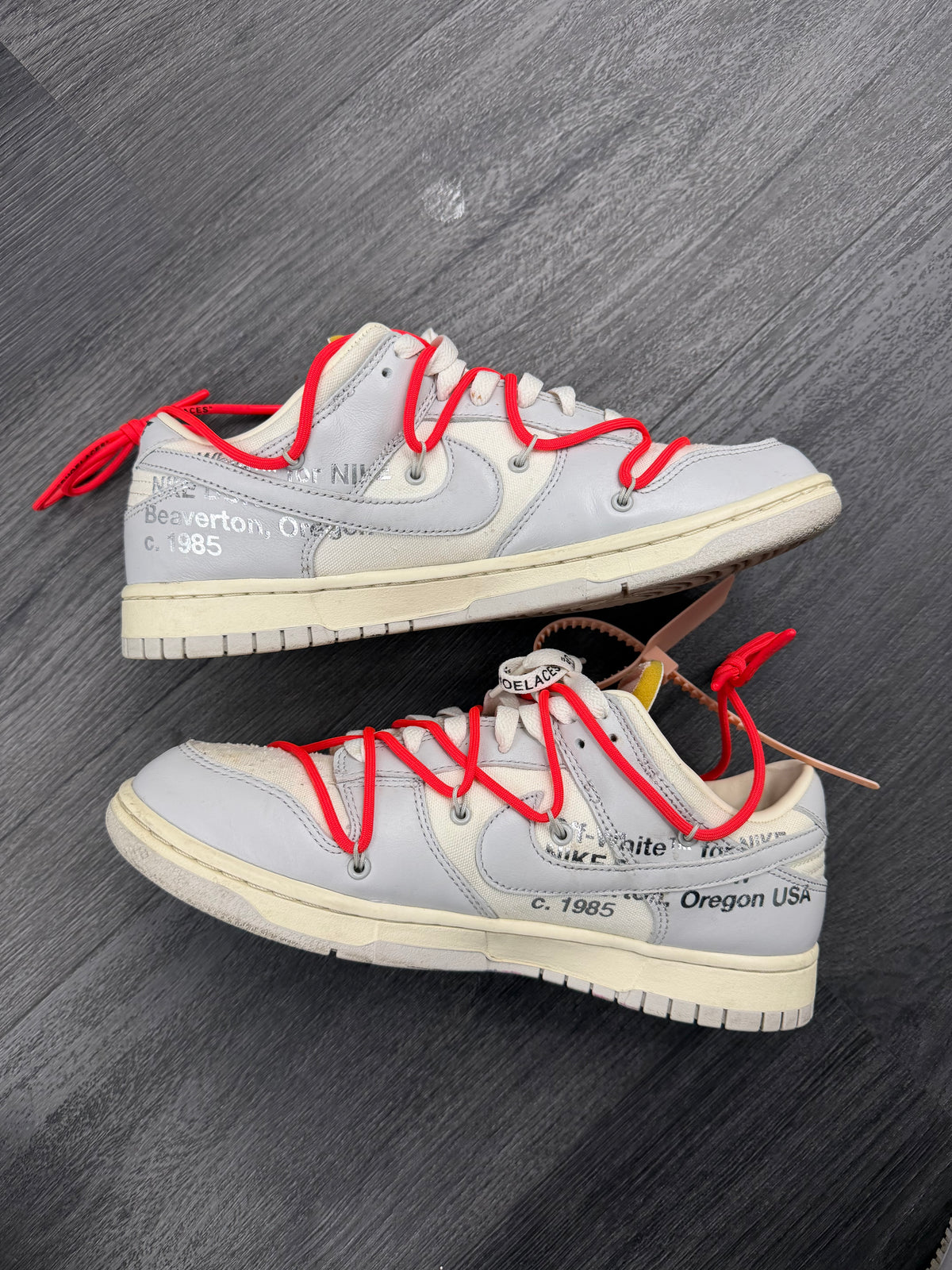 NIKE off white dunk "lot 6" 10M OG ALL U
