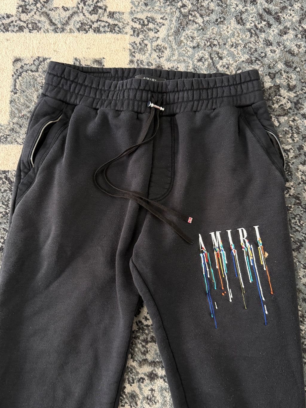 AMIRI paint drip sweatpants black L U