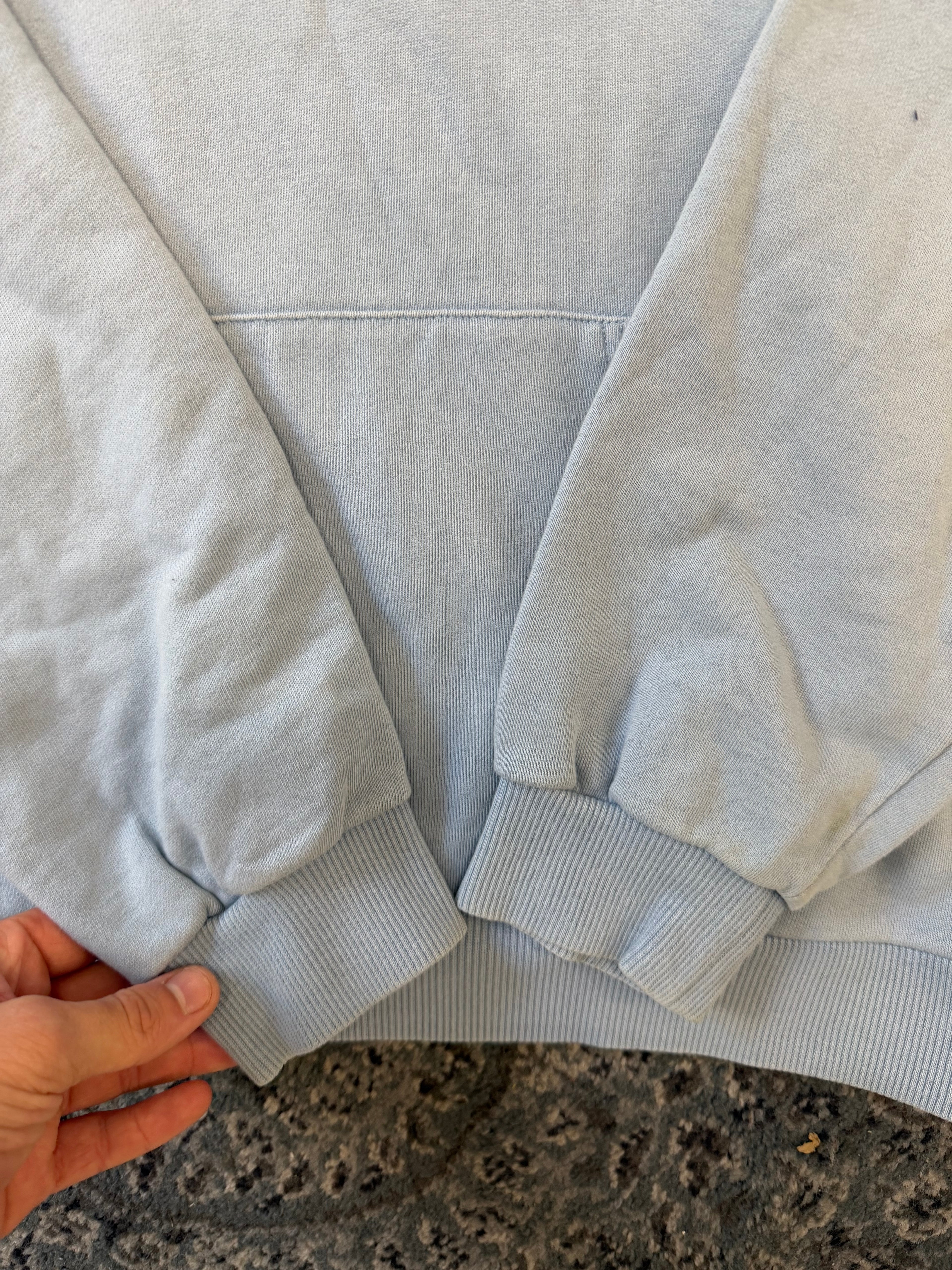 CELINE spellout logo hoodie baby blue M U