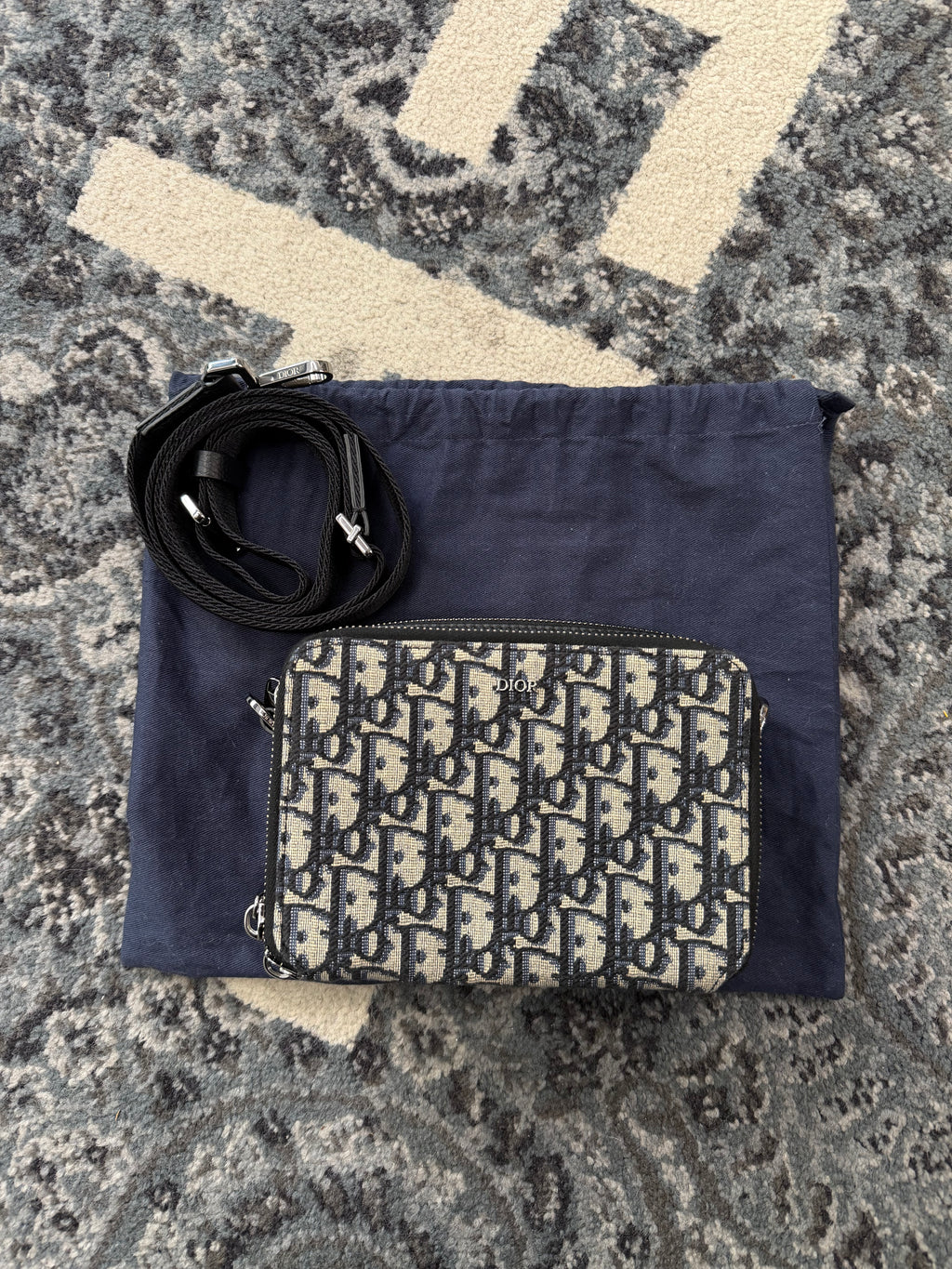 DIOR oblique messenger bag mini OS DS