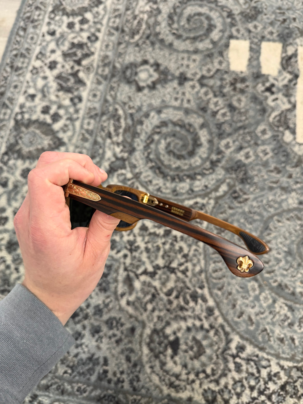 CHROME HEARTS "Lilith" wood glasses OS U