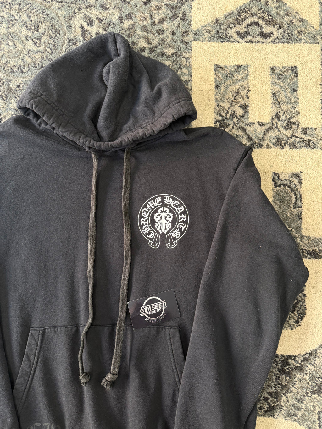 CHROME HEARTS usa horseshoe logo hoodie black M U