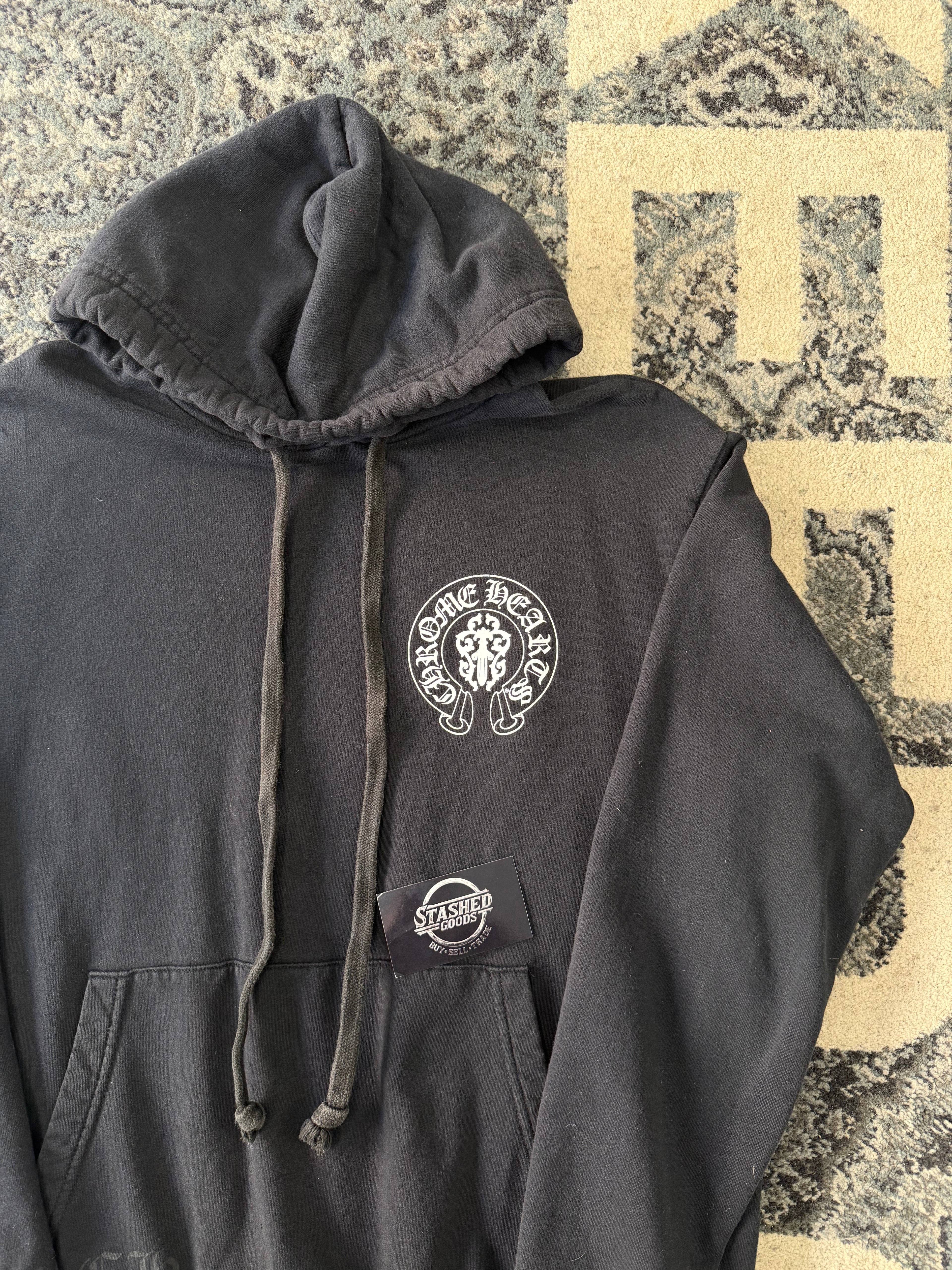 CHROME HEARTS usa horseshoe logo hoodie black M U