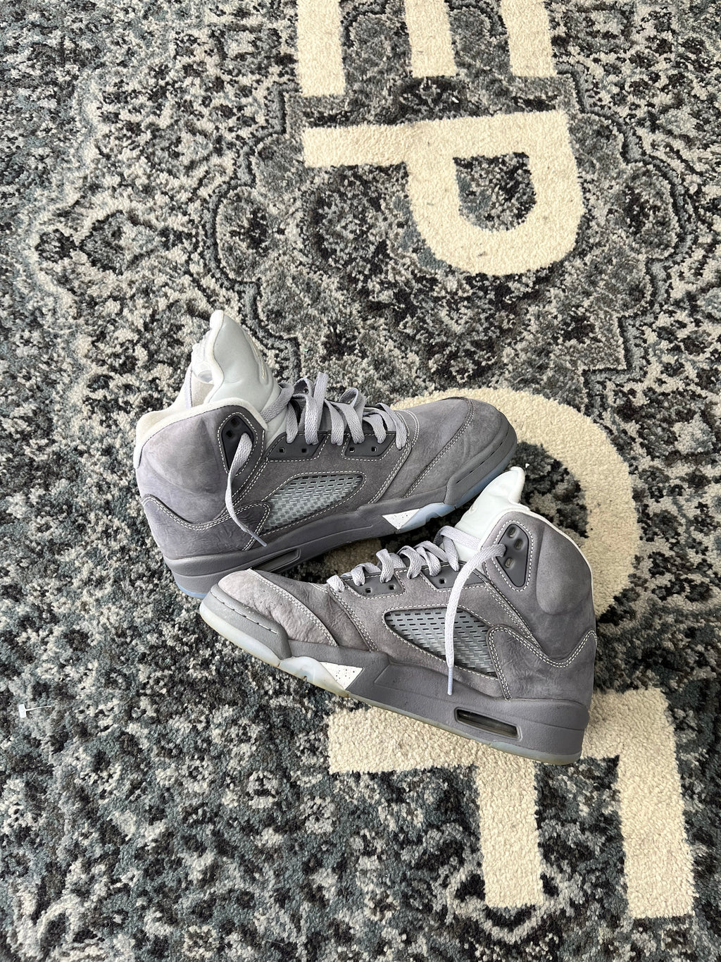 Jordan 5 Wolf Grey Size 9 NB *No Insoles*