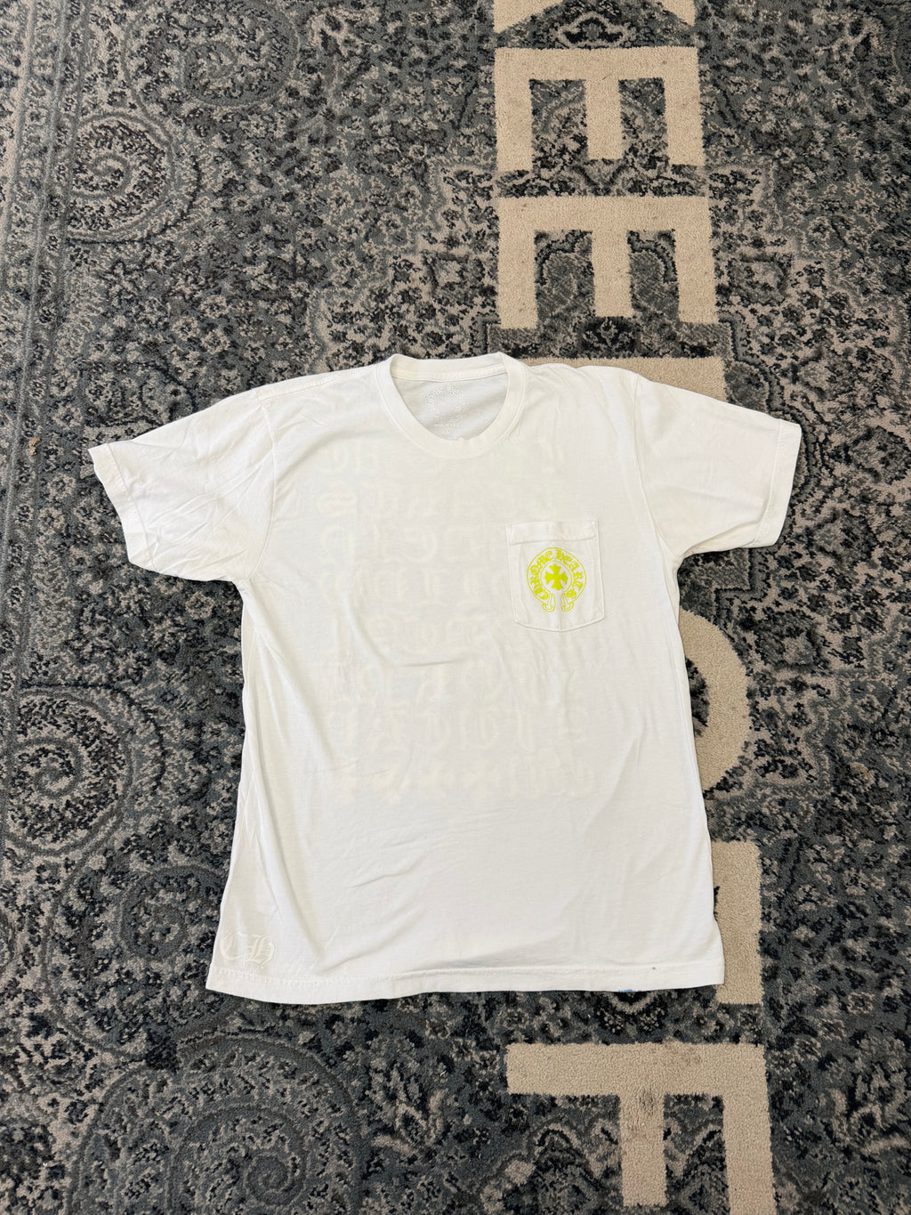 Chrome Hearts Neon Spell Out White Tee Size Large U