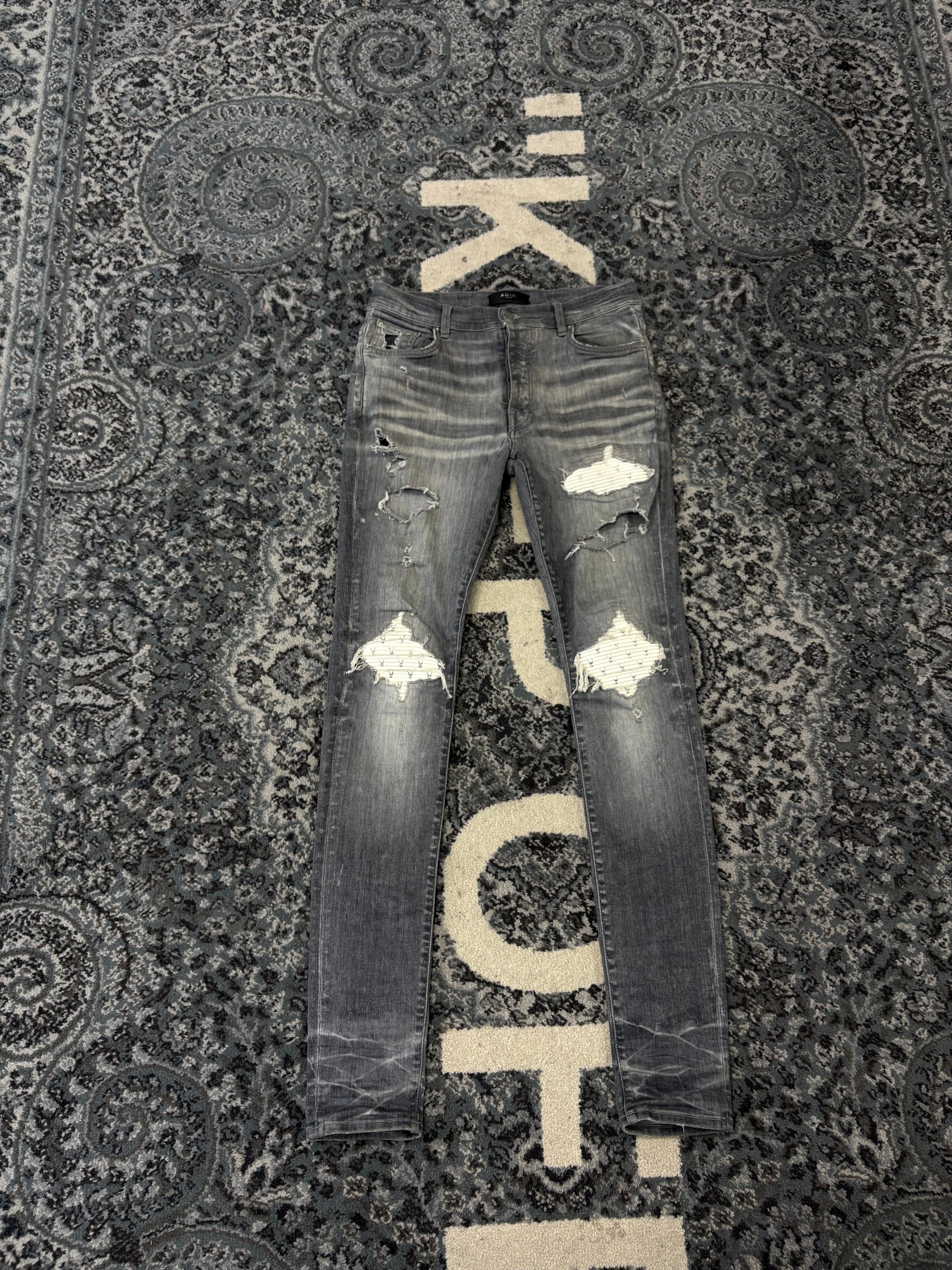 Amiri playboy white patch Mx 1 sz 31 U