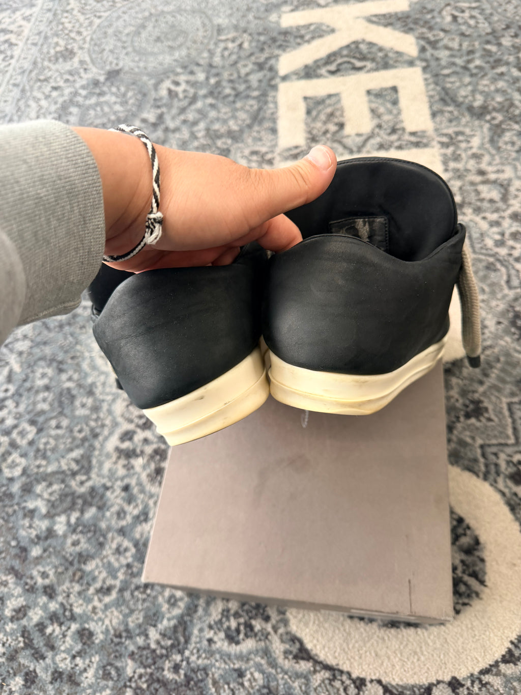 Rick Owen Mainline Jumbo Lace Size 42.5 (Fits 9.5-10) WB