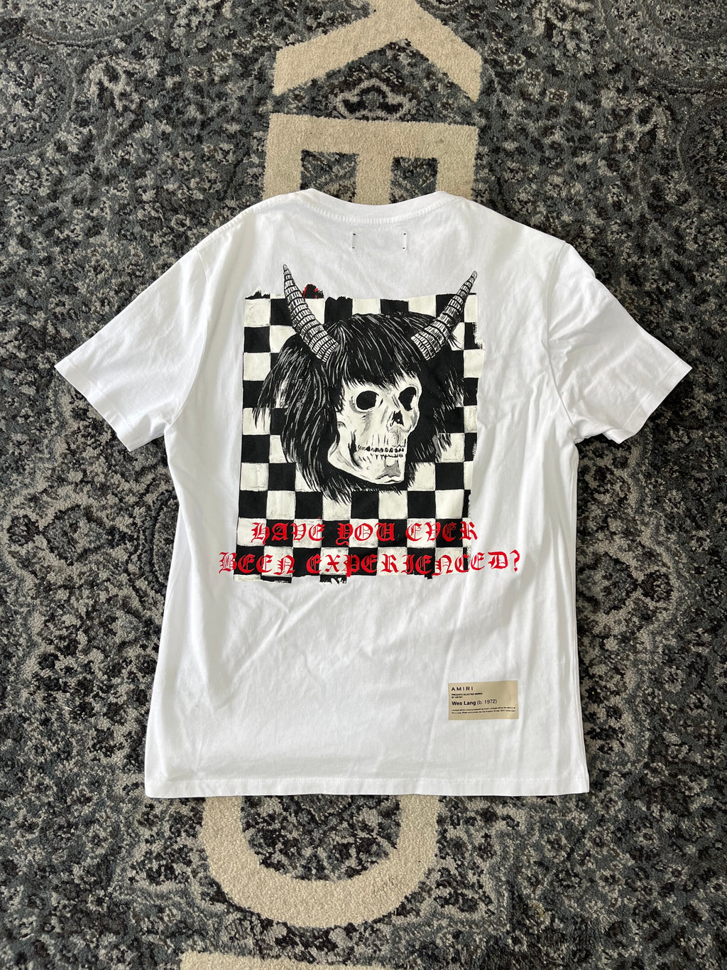 AMIRI wes lang reaper shirt white M U