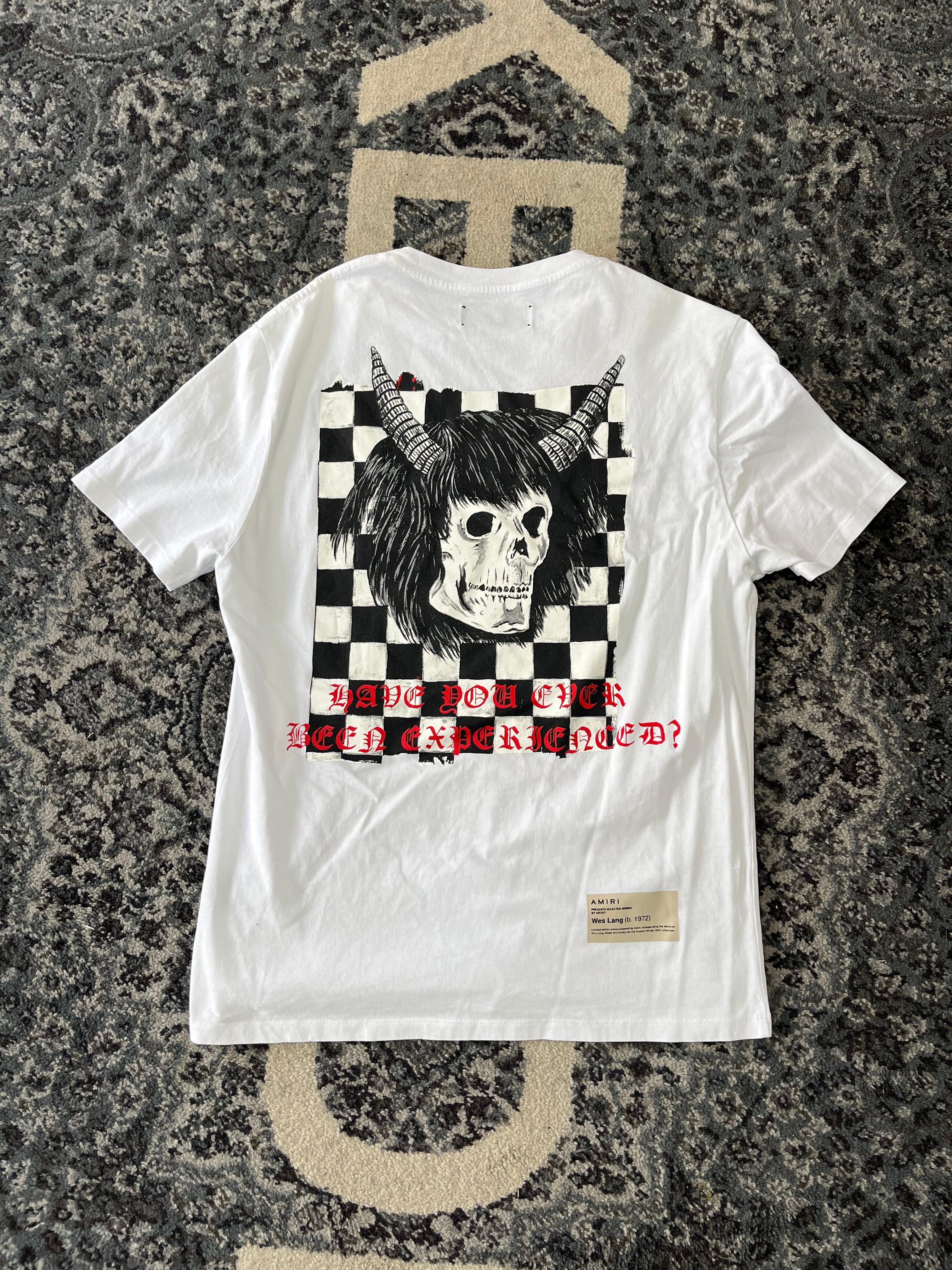 AMIRI wes lang reaper shirt white M U