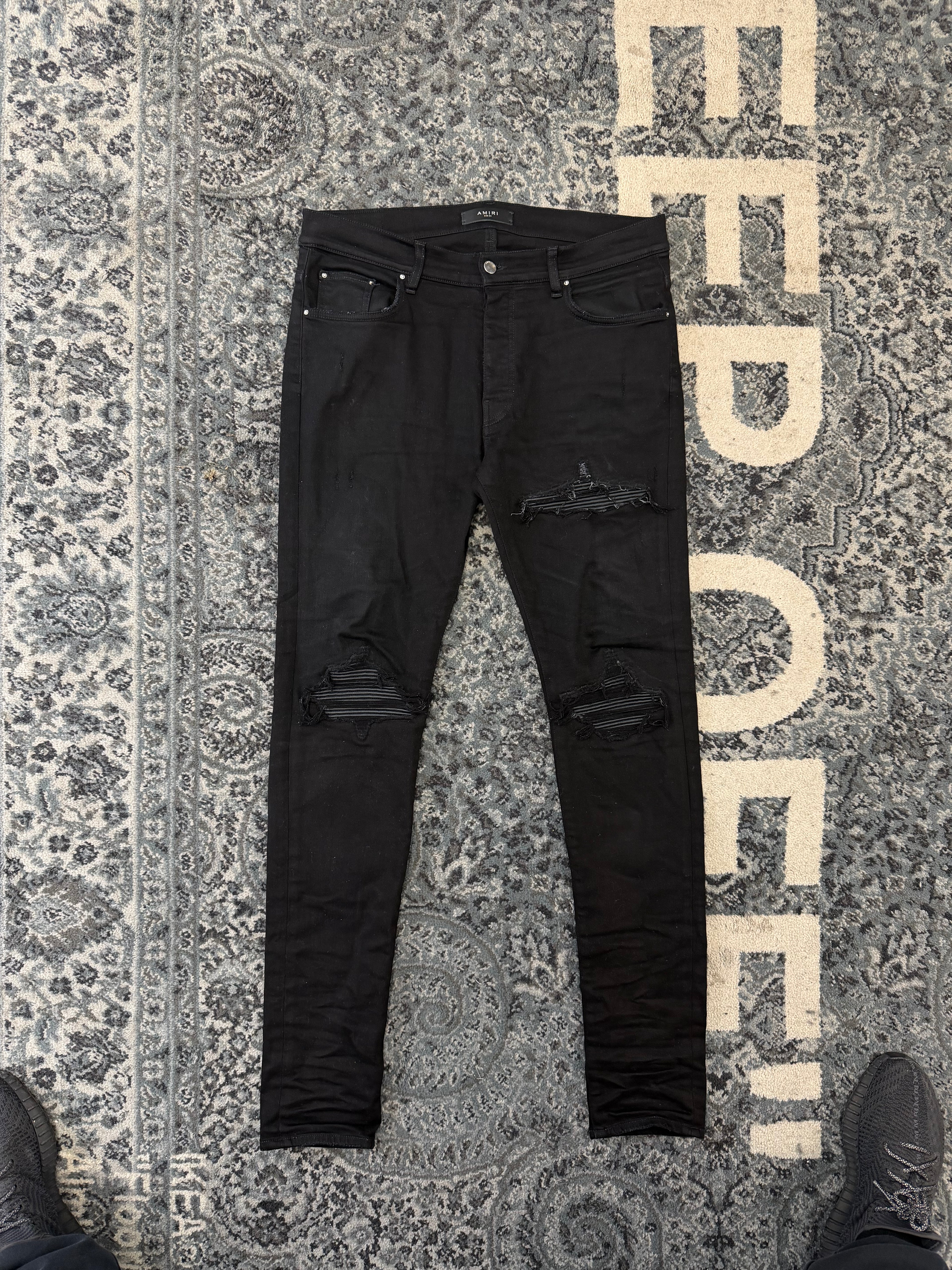 AMIRI black patch mx1 jeans black 36 U