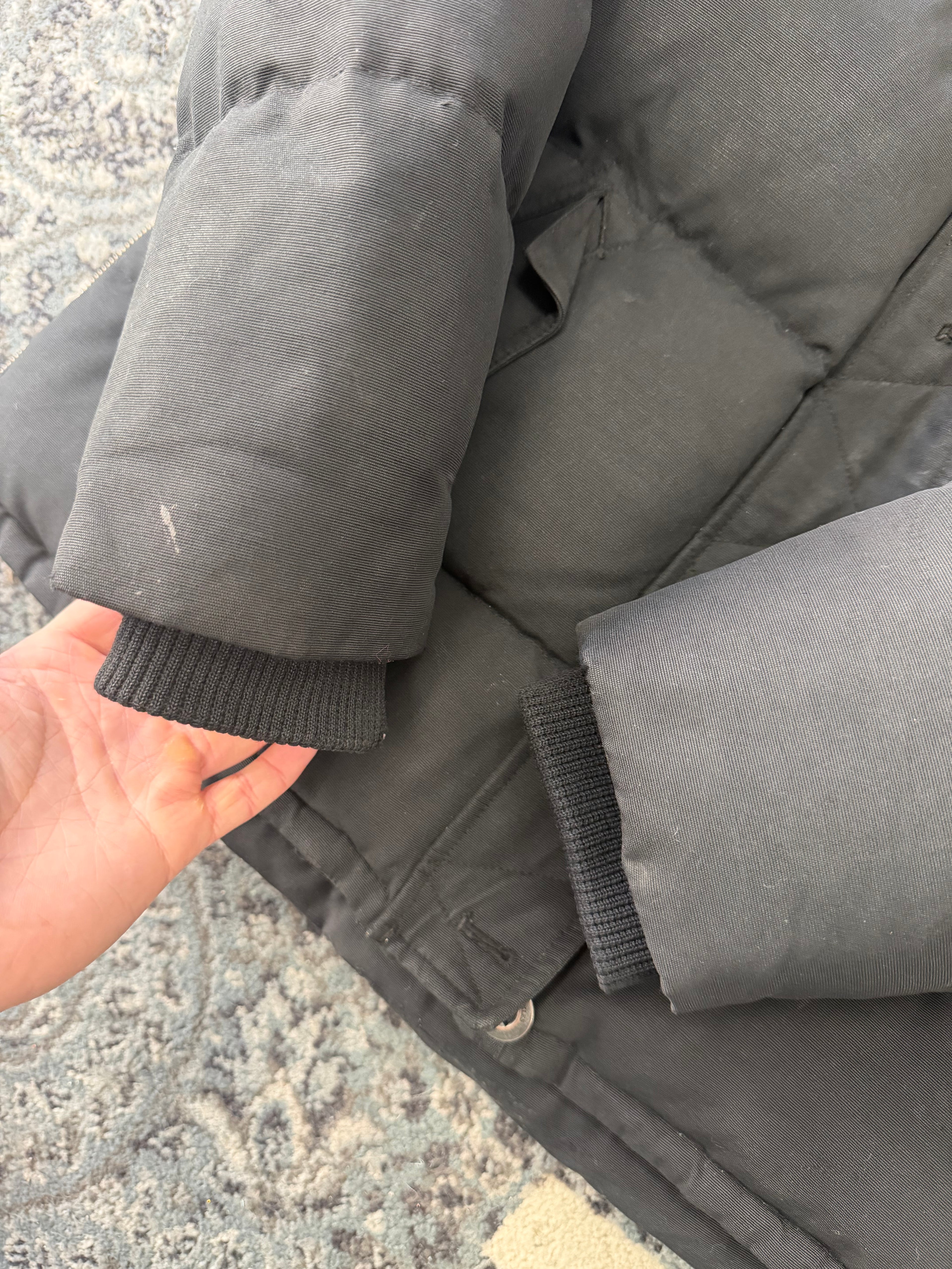 MOOSE KNUCKLES 3q parka jacket black XXL fits L-XL (flawed)