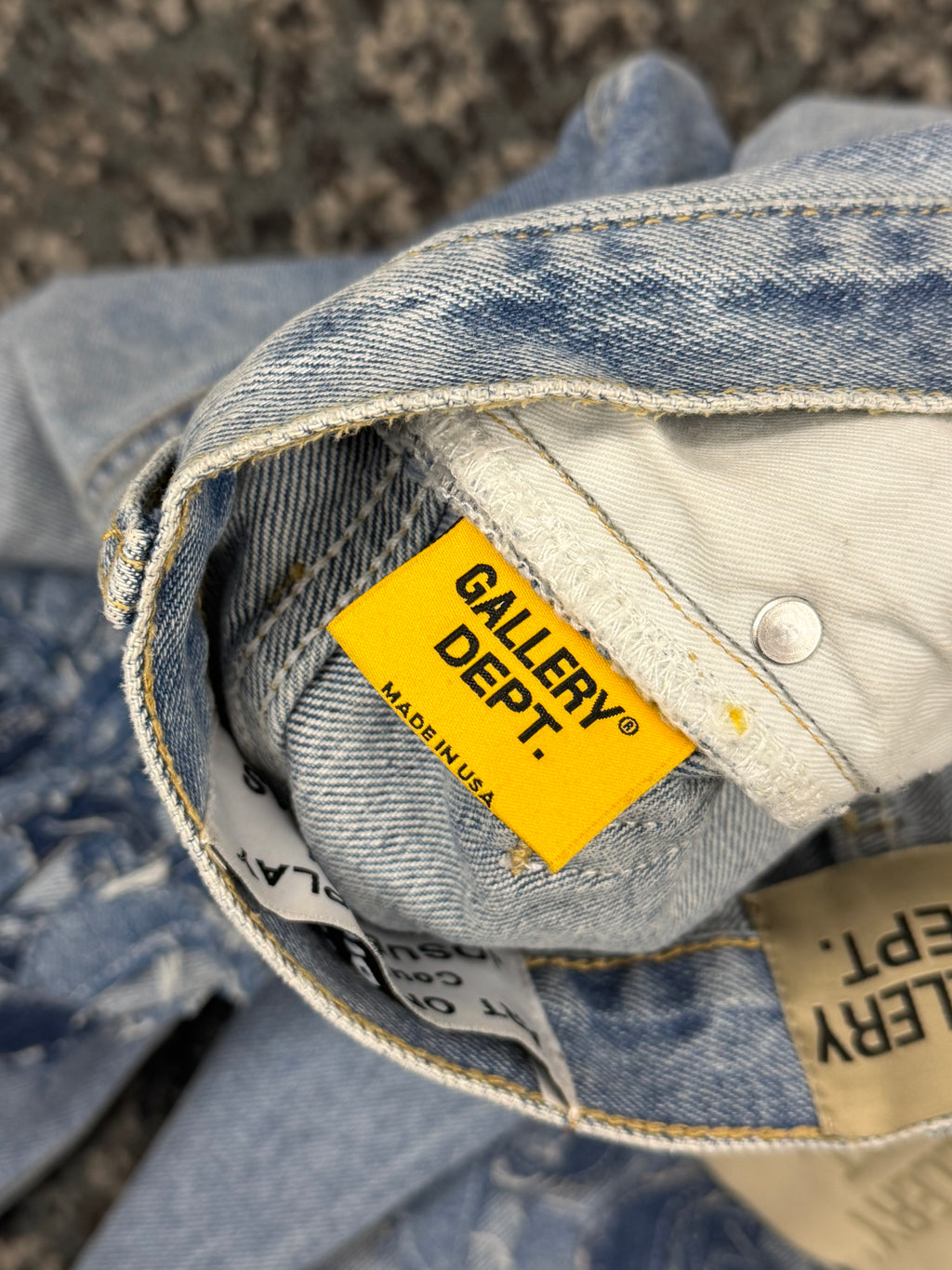 GALLERY DEPT denim G patch jeans indigo 29 U
