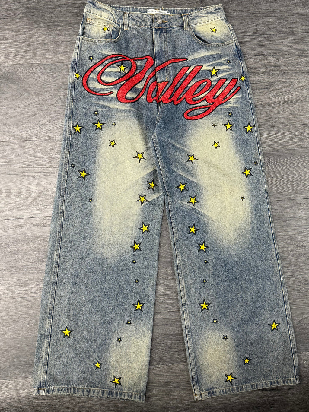 VALE spellout logo jeans dark blue 30 U