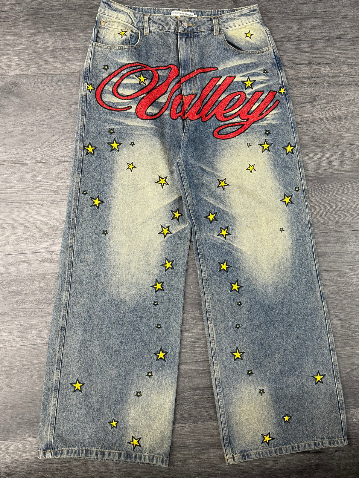 VALE spellout logo jeans dark blue 30 U