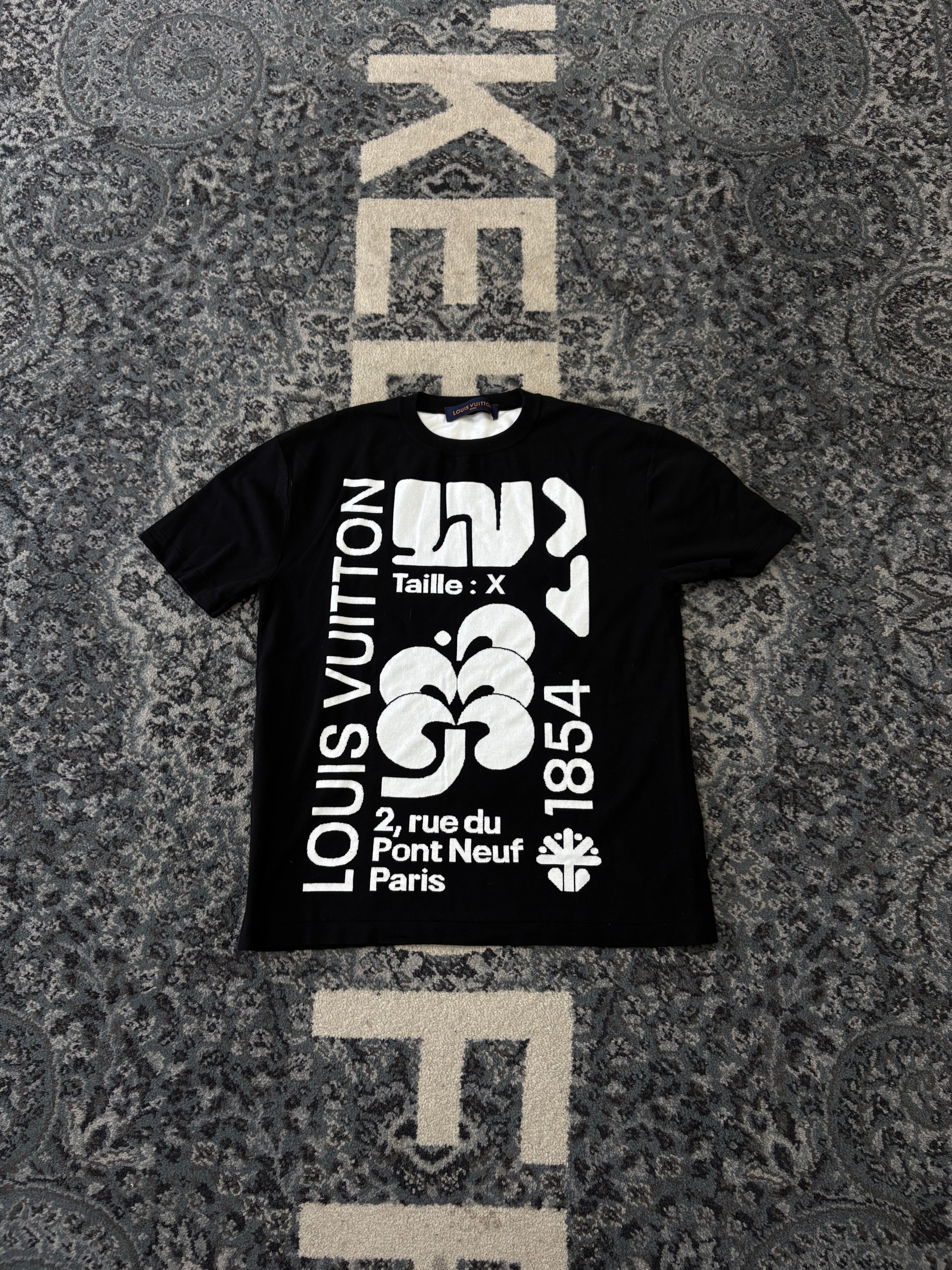 LV knit logo shirt pontneuf black S U