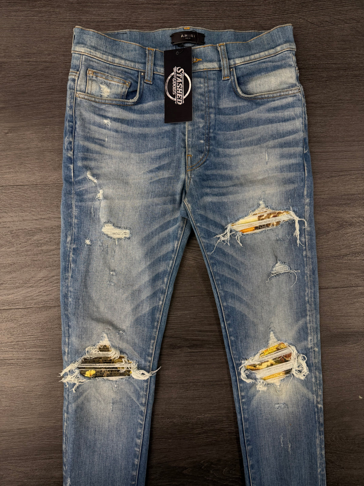 AMIRI aloha patch mx1 jeans indigo 31 U