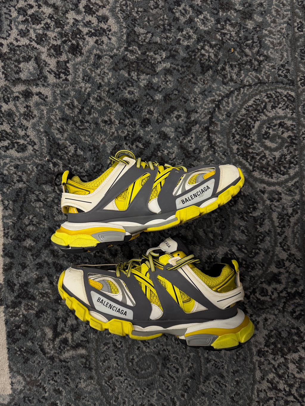BALENCIAGA track runners yellow/grey 41 (8M) NB U
