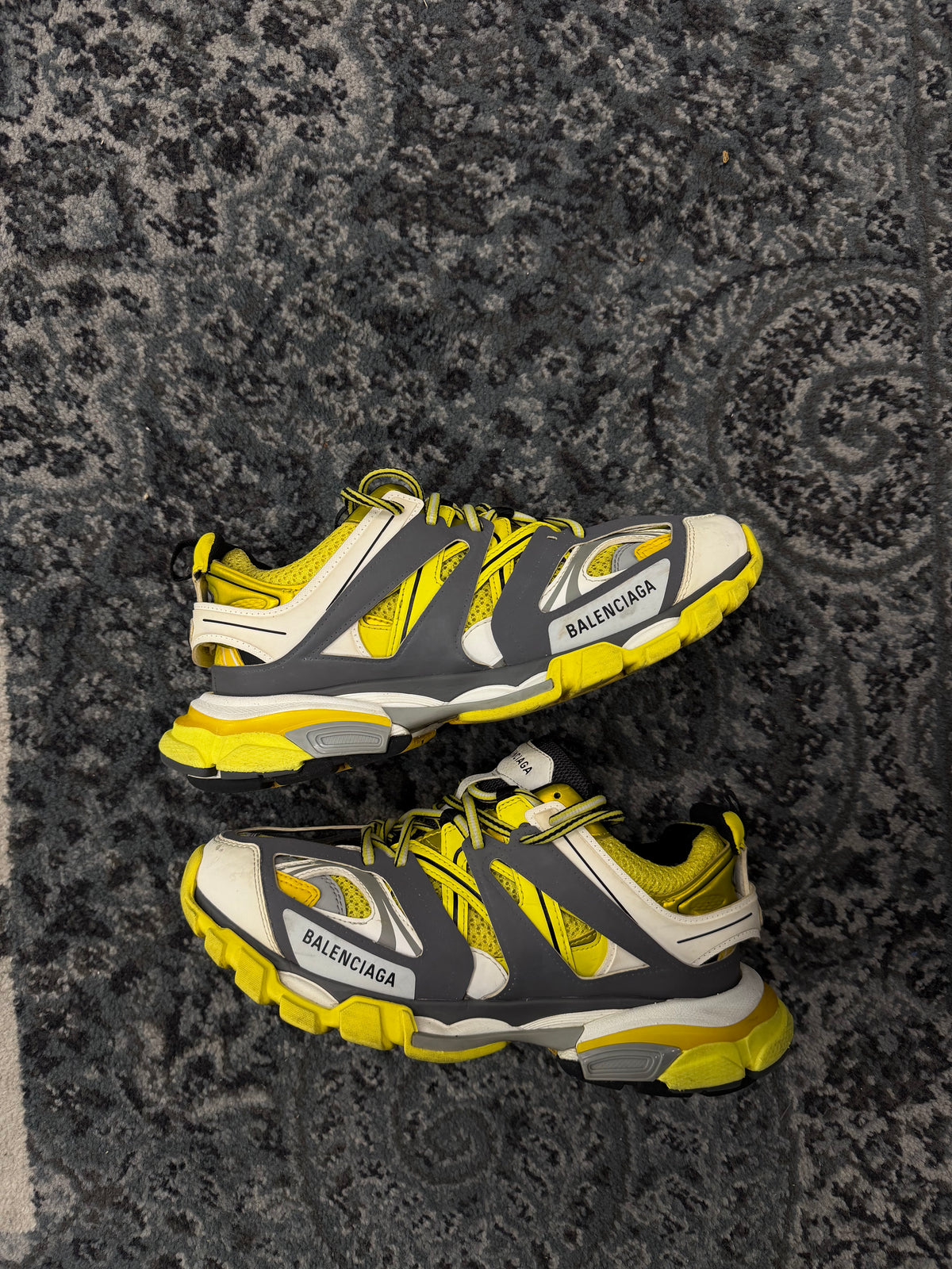 BALENCIAGA track runners yellow/grey 41 (8M) NB U