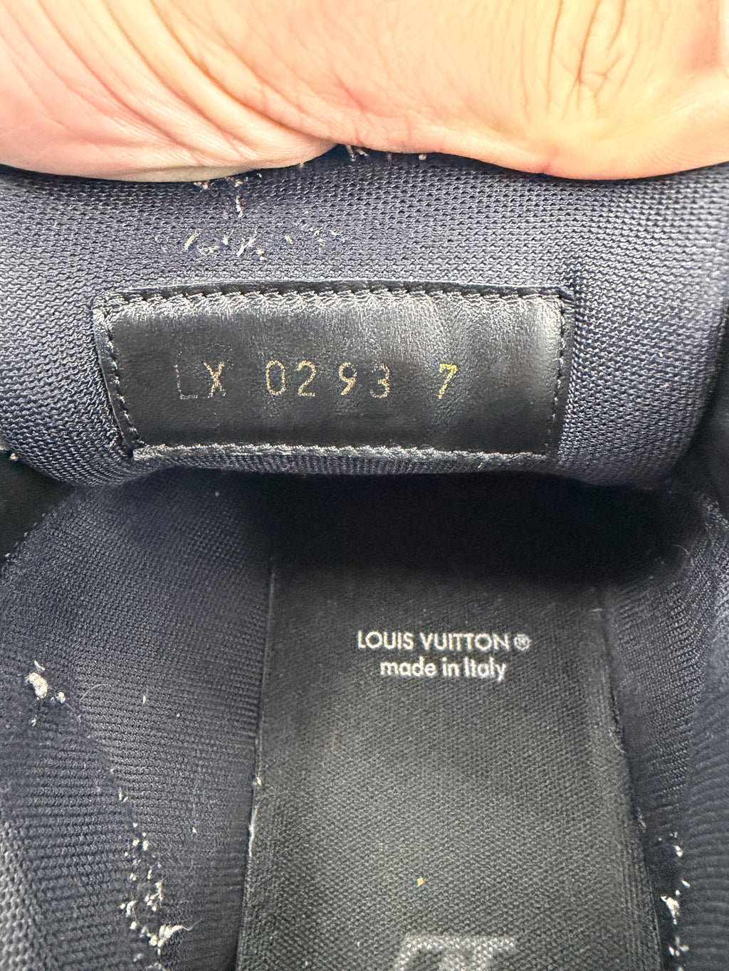 LV monogram trainers triple black 7LV (8.5-9M) OG ALL U