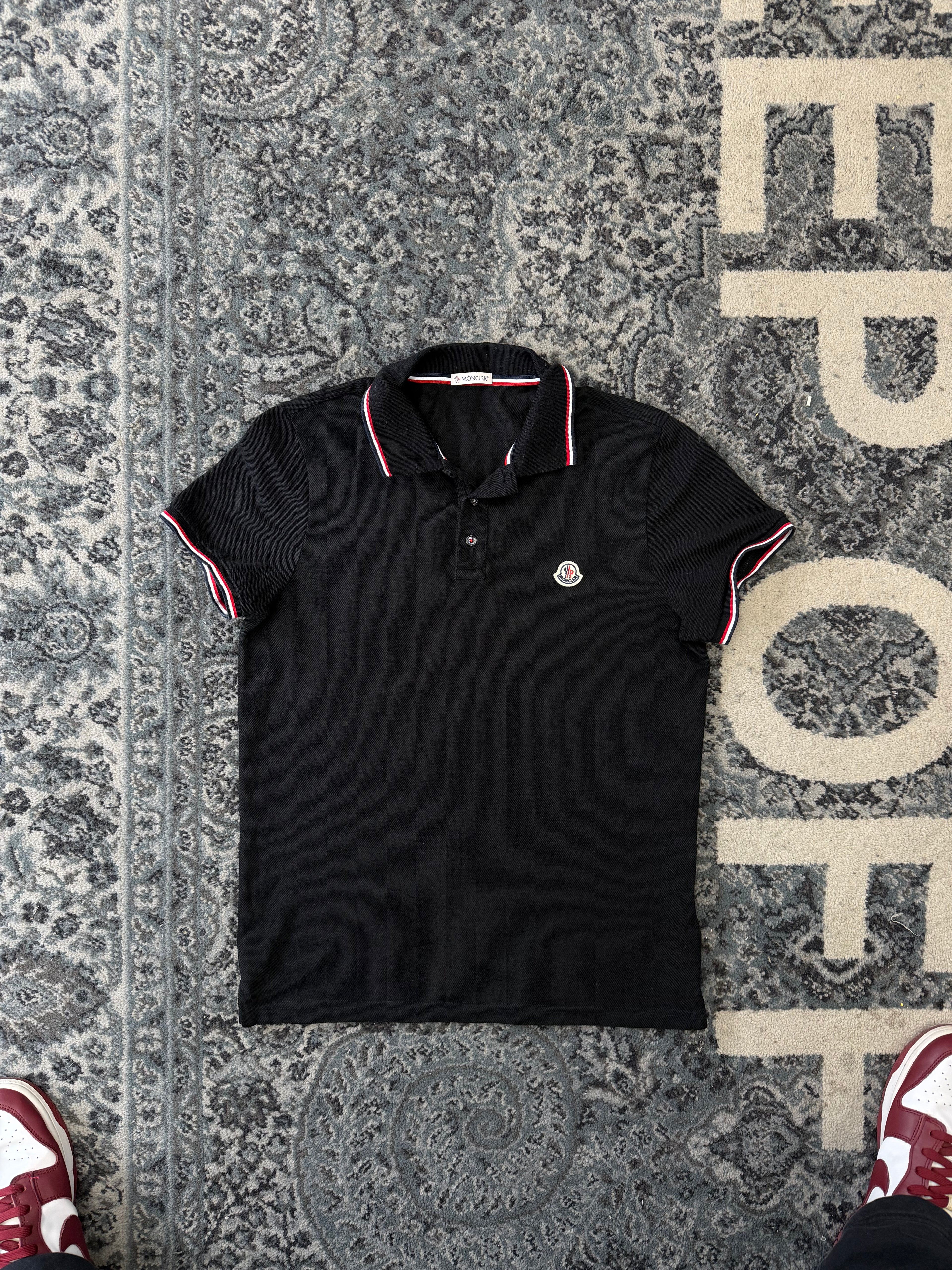 MONCLER maglia polo shirt black S U