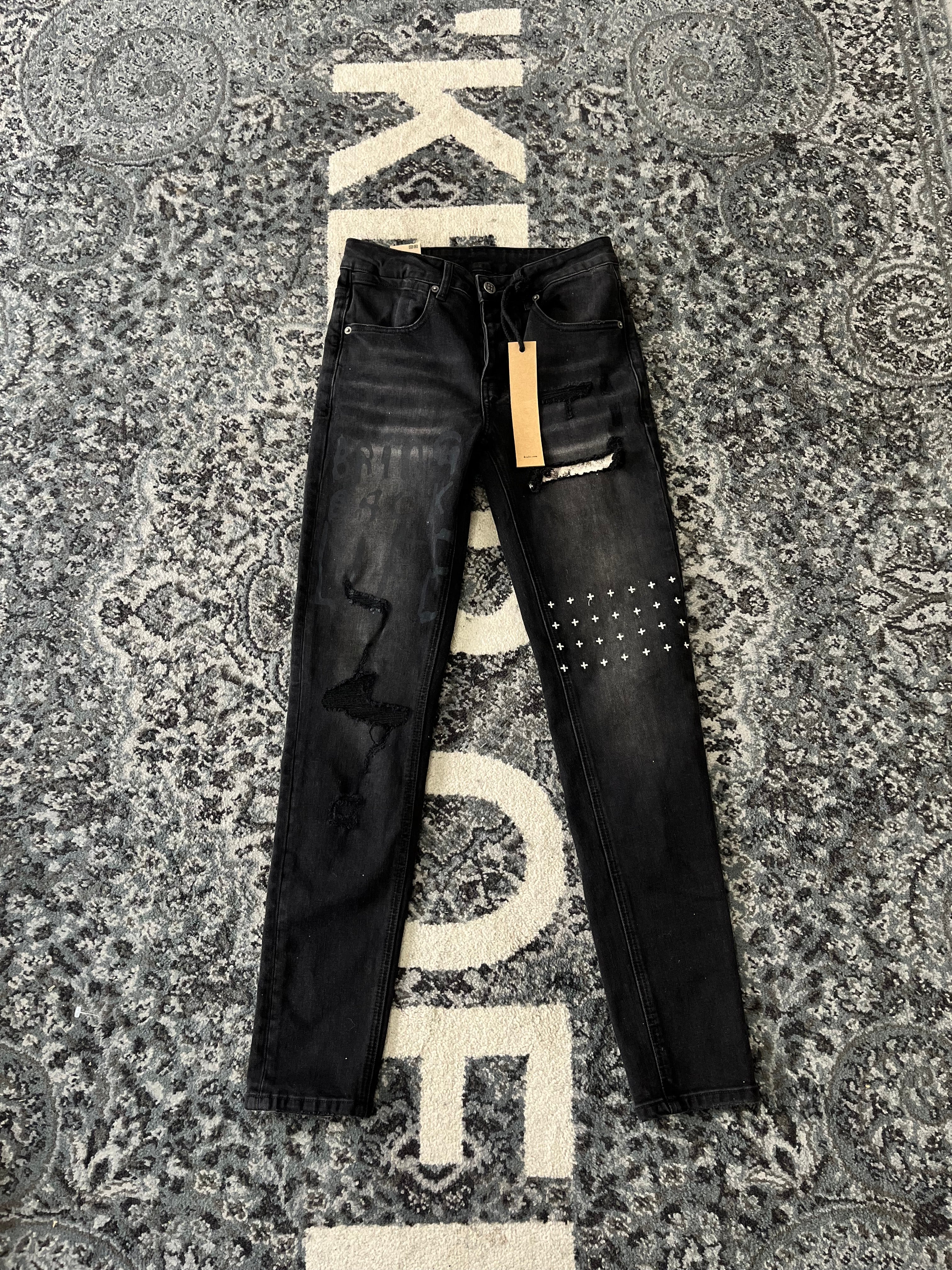 Ksubi Black Denim Jeans Size 28 Brand New