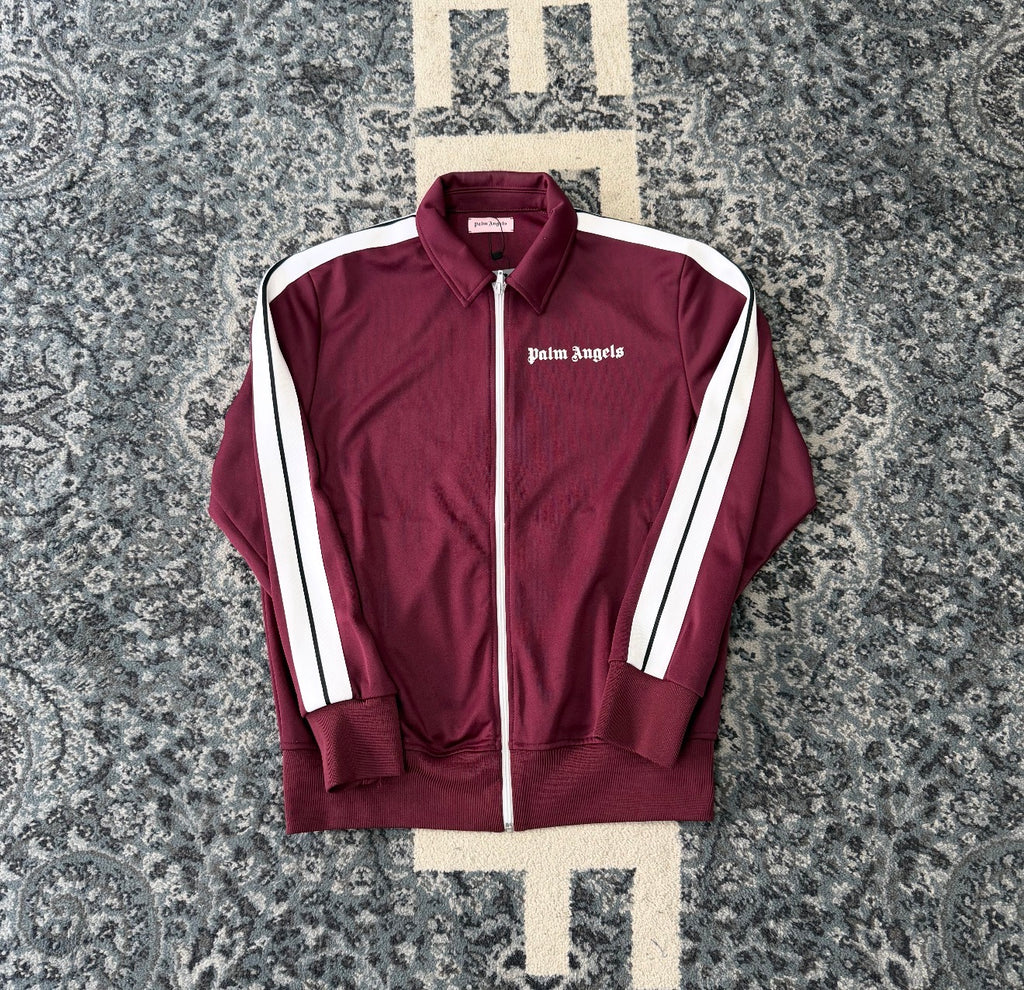 PALM ANGELS track jacket burgundy L U